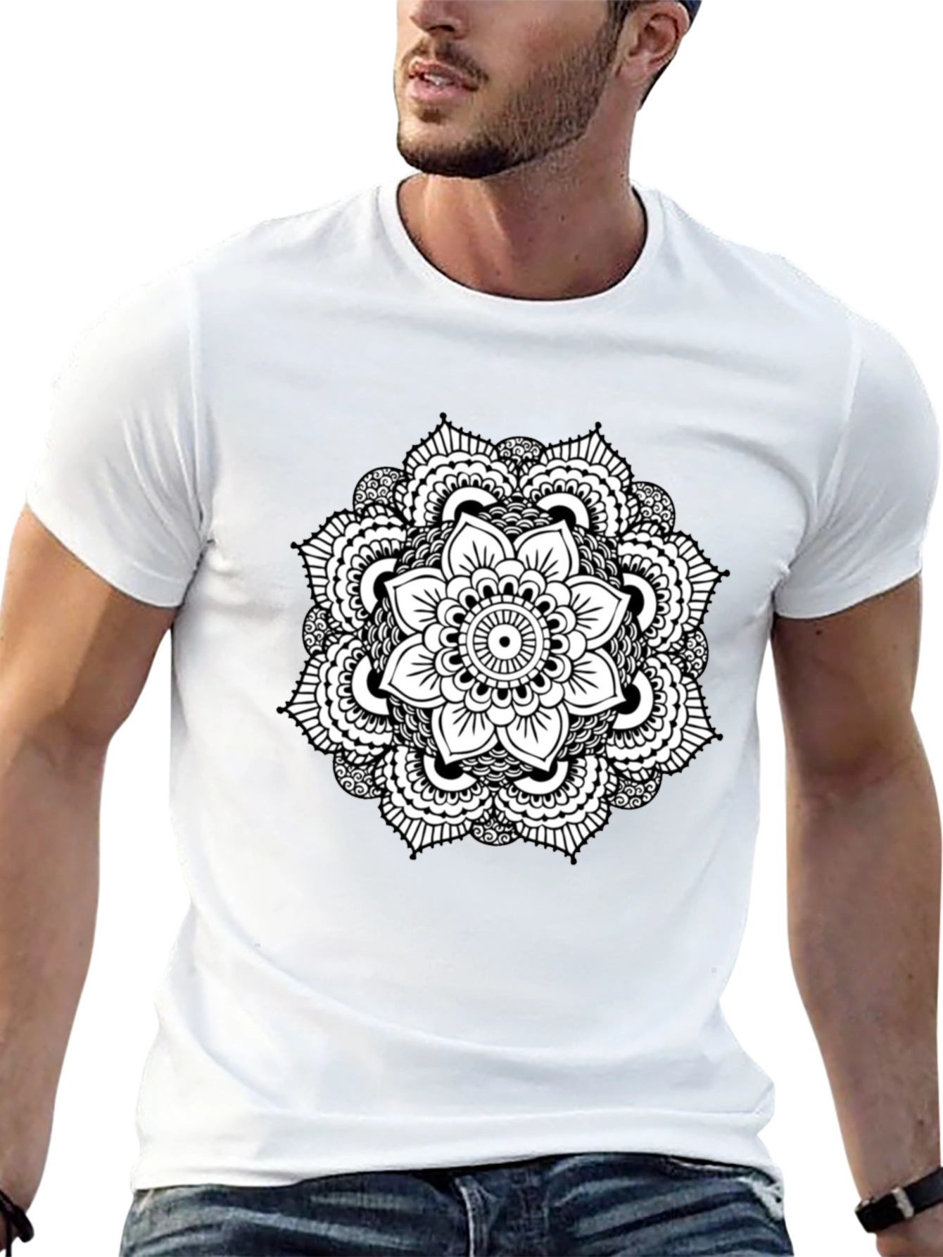 Black Mandala Graphic Tee