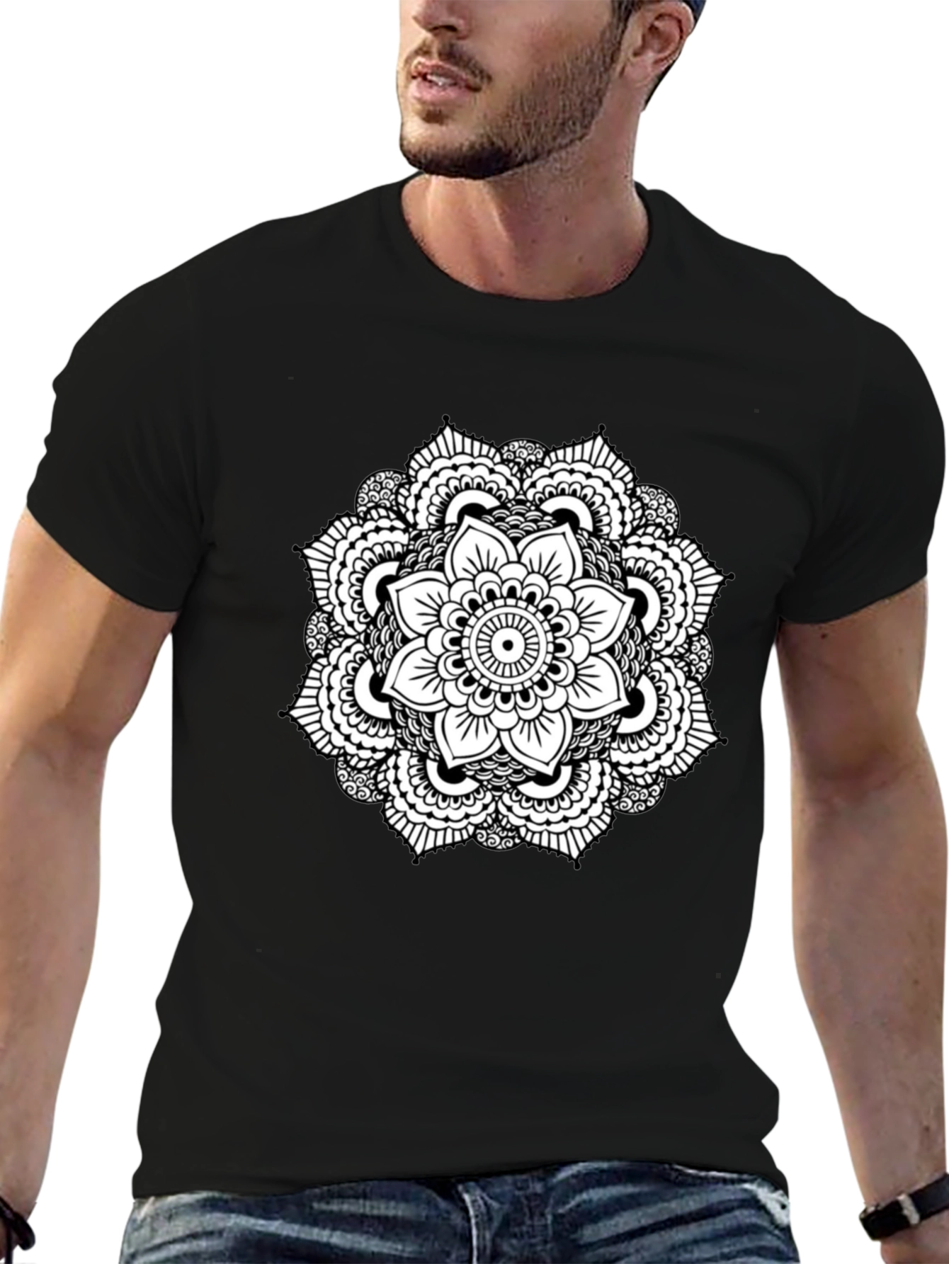 Black Mandala Graphic Tee