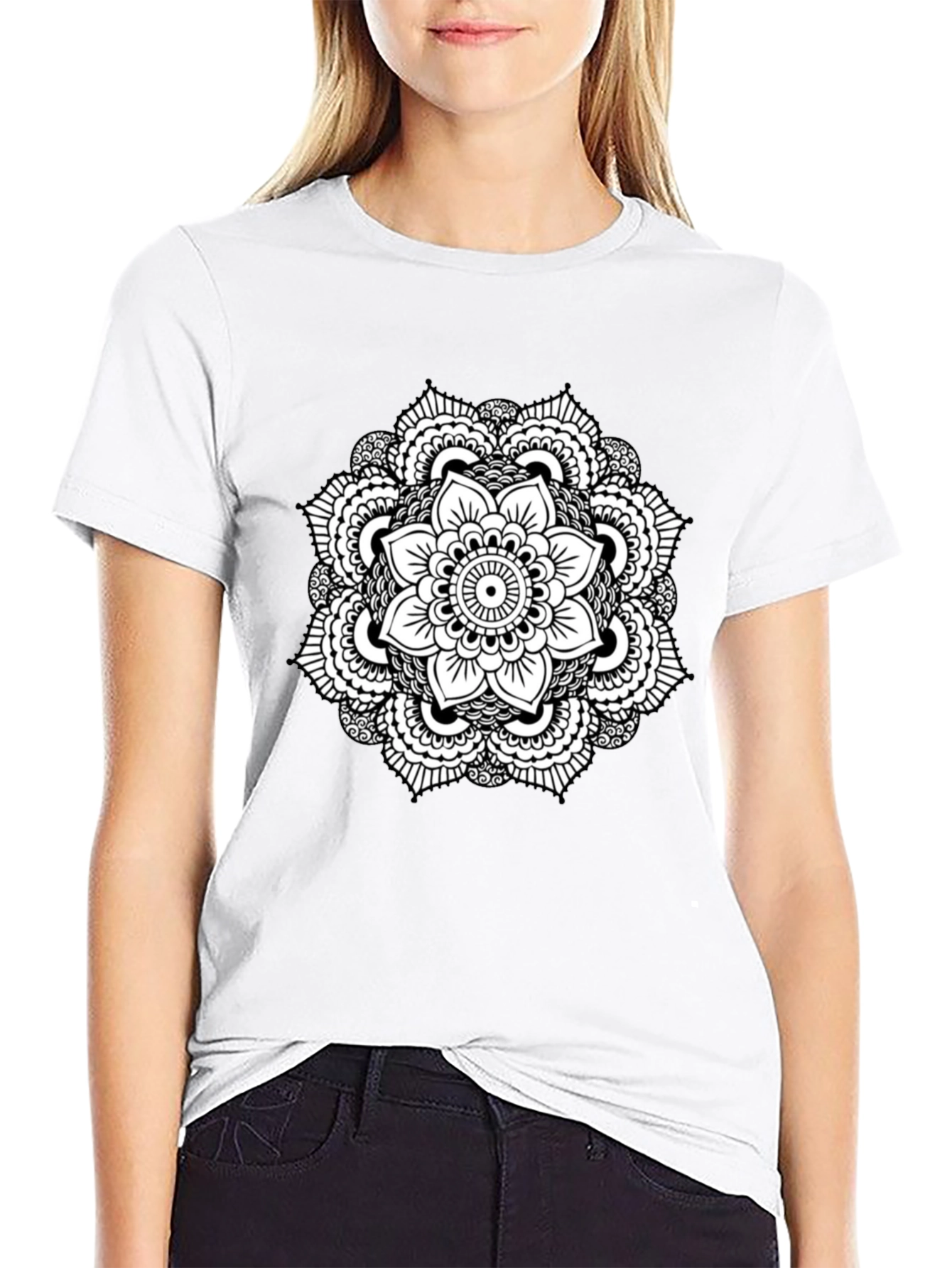 Black Mandala Graphic Tee