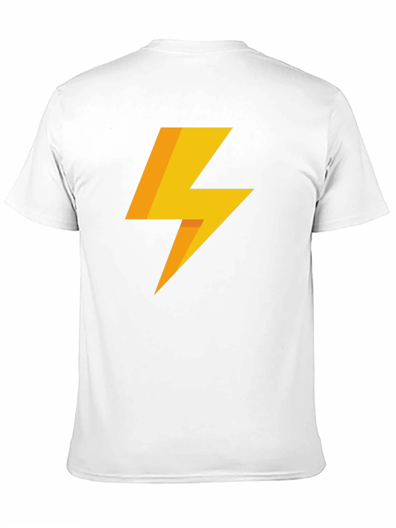 Lightning Bolt Graphic Tee - Black Cotton T-Shirt