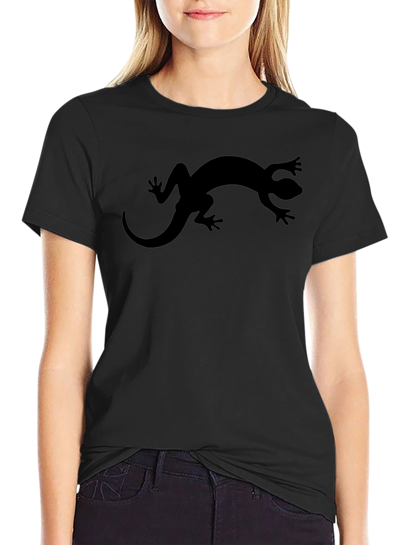 Black Lizard Graphic T-Shirt for Men