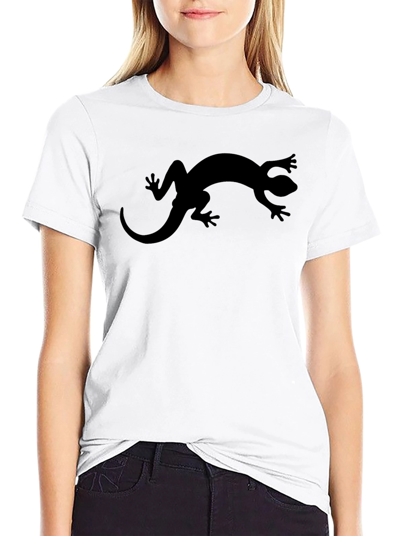 Black Lizard Graphic T-Shirt for Men