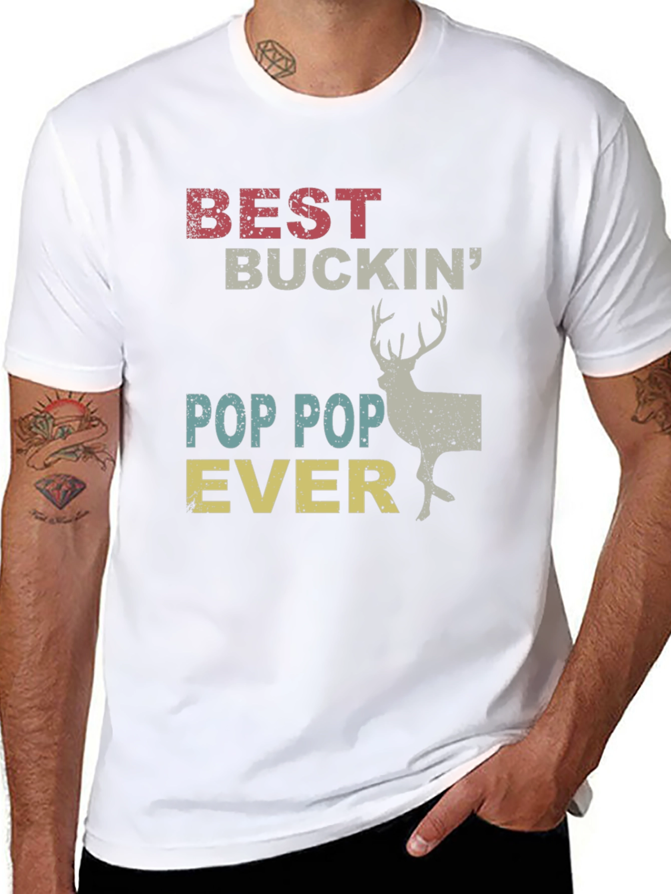 Best Buckin Pop Pop Ever T-Shirt