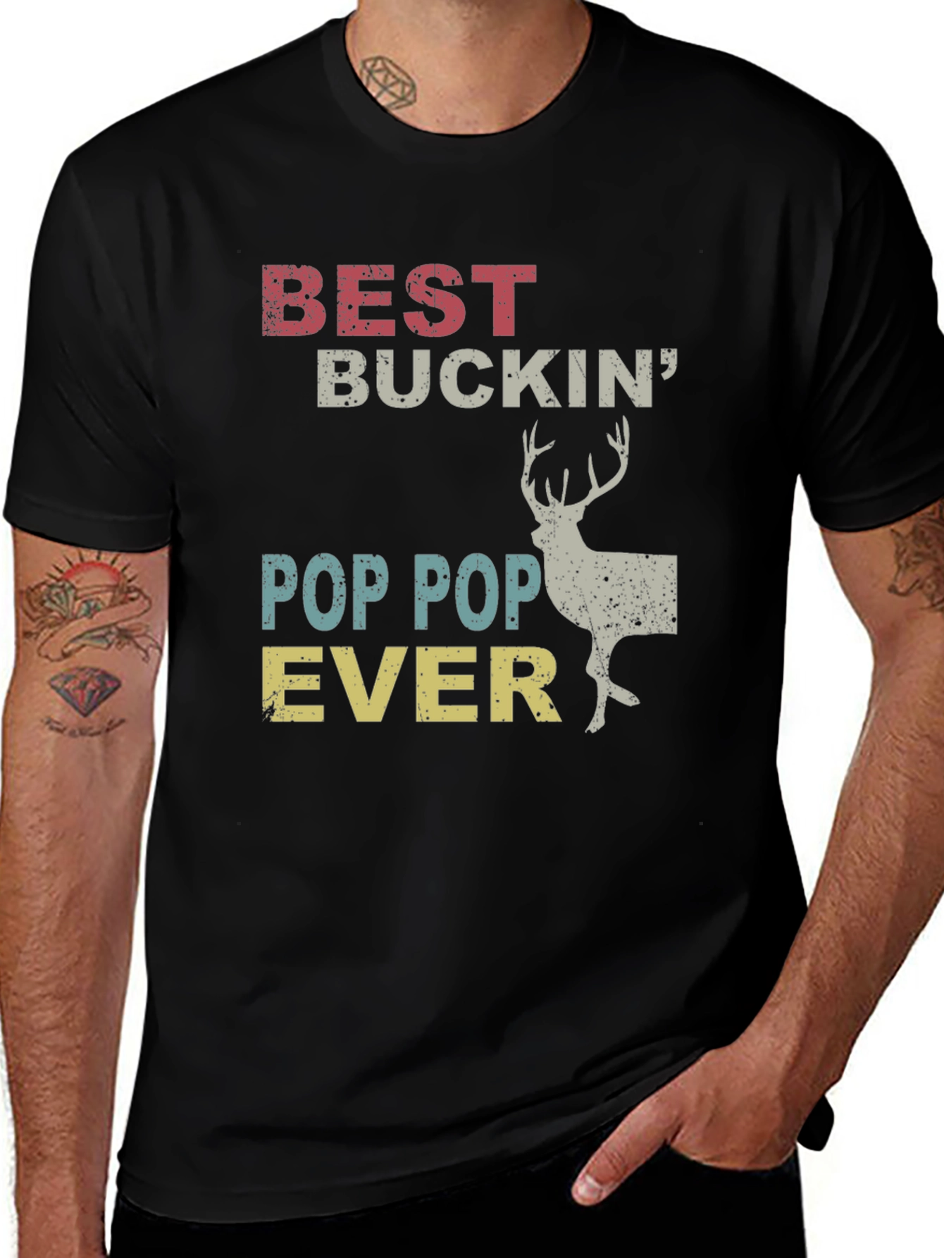 Best Buckin Pop Pop Ever T-Shirt