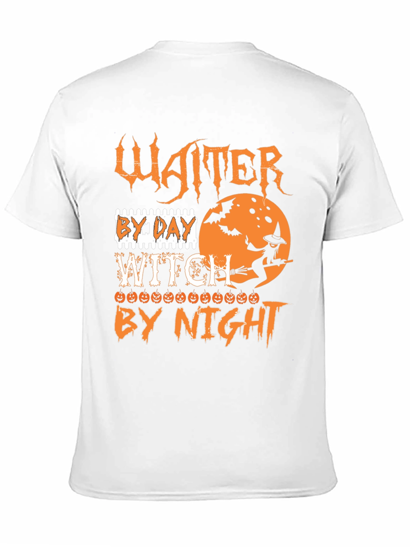 Waiter By Day Witch By Night Halloween T-Shirt