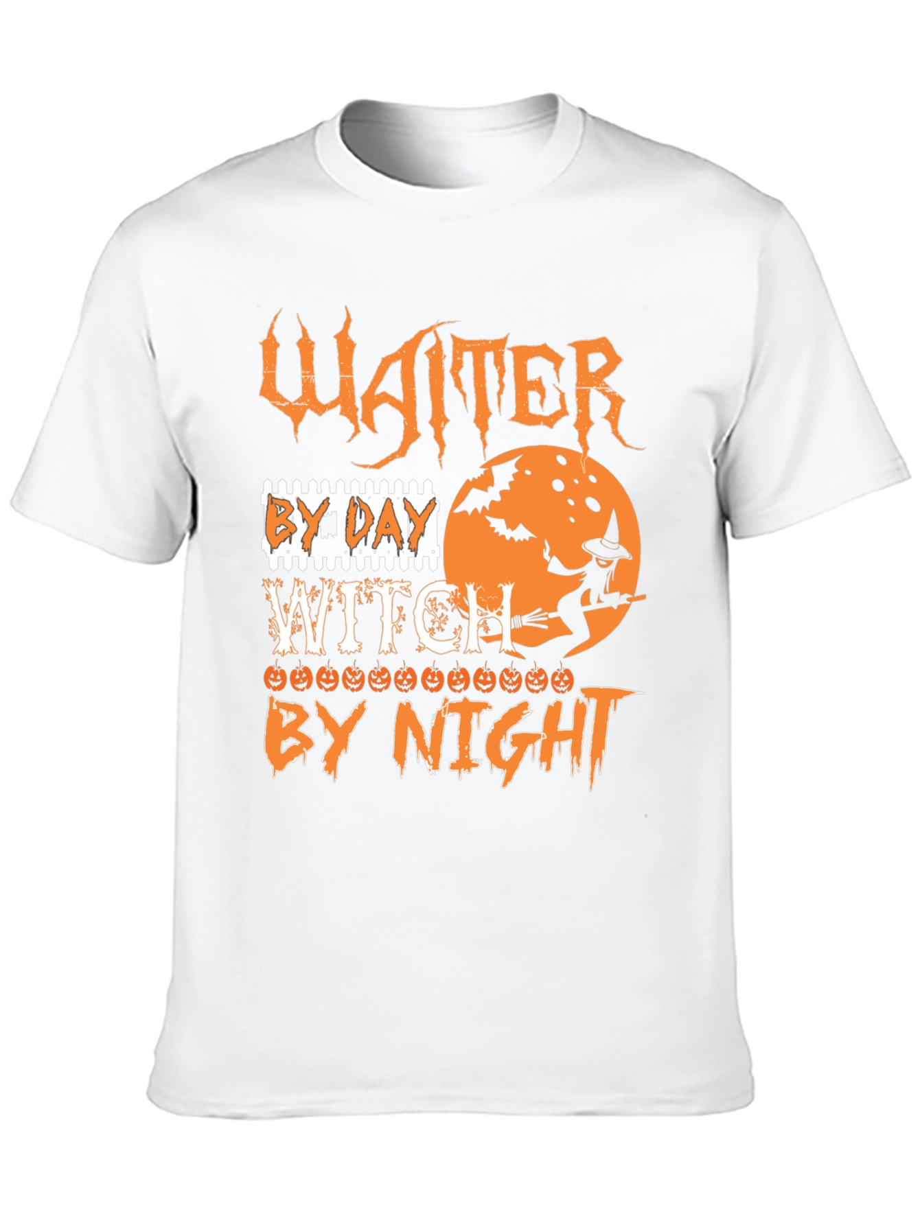 Waiter By Day Witch By Night Halloween T-Shirt