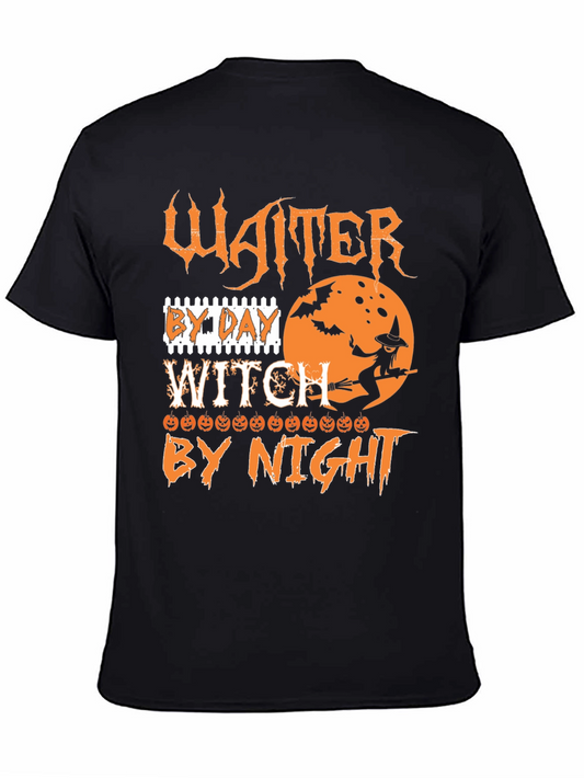 Waiter By Day Witch By Night Halloween T-Shirt
