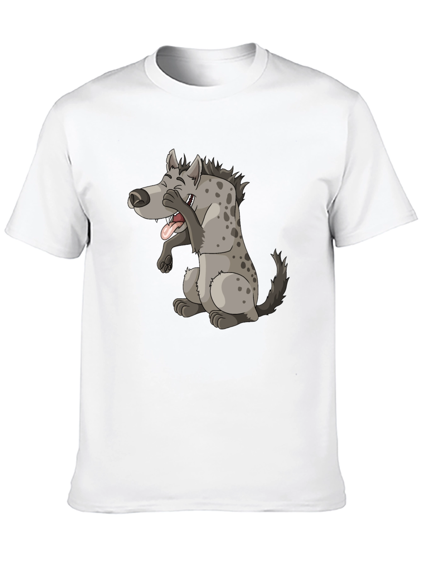 Laughing Hyena Graphic Tee - Black Cotton Blend