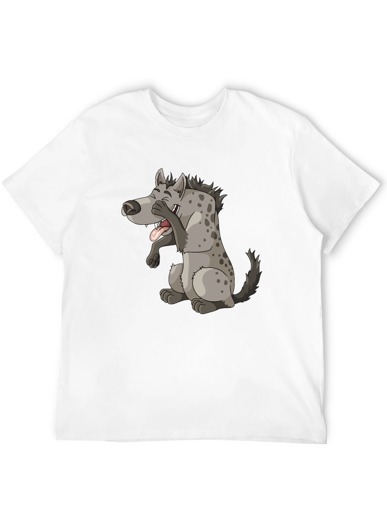 Laughing Hyena Graphic Tee - Black Cotton Blend