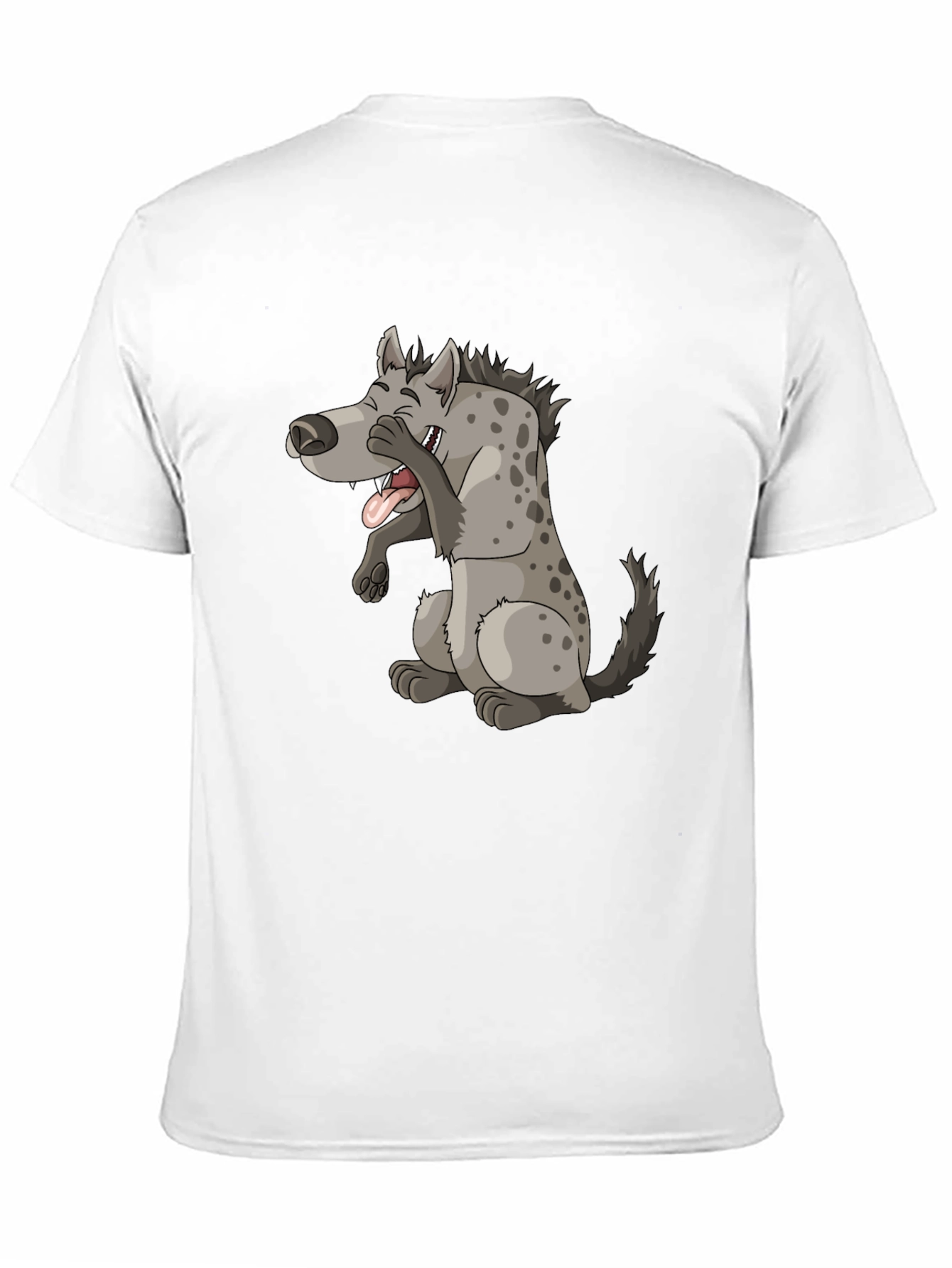 Laughing Hyena Graphic Tee - Black Cotton Blend