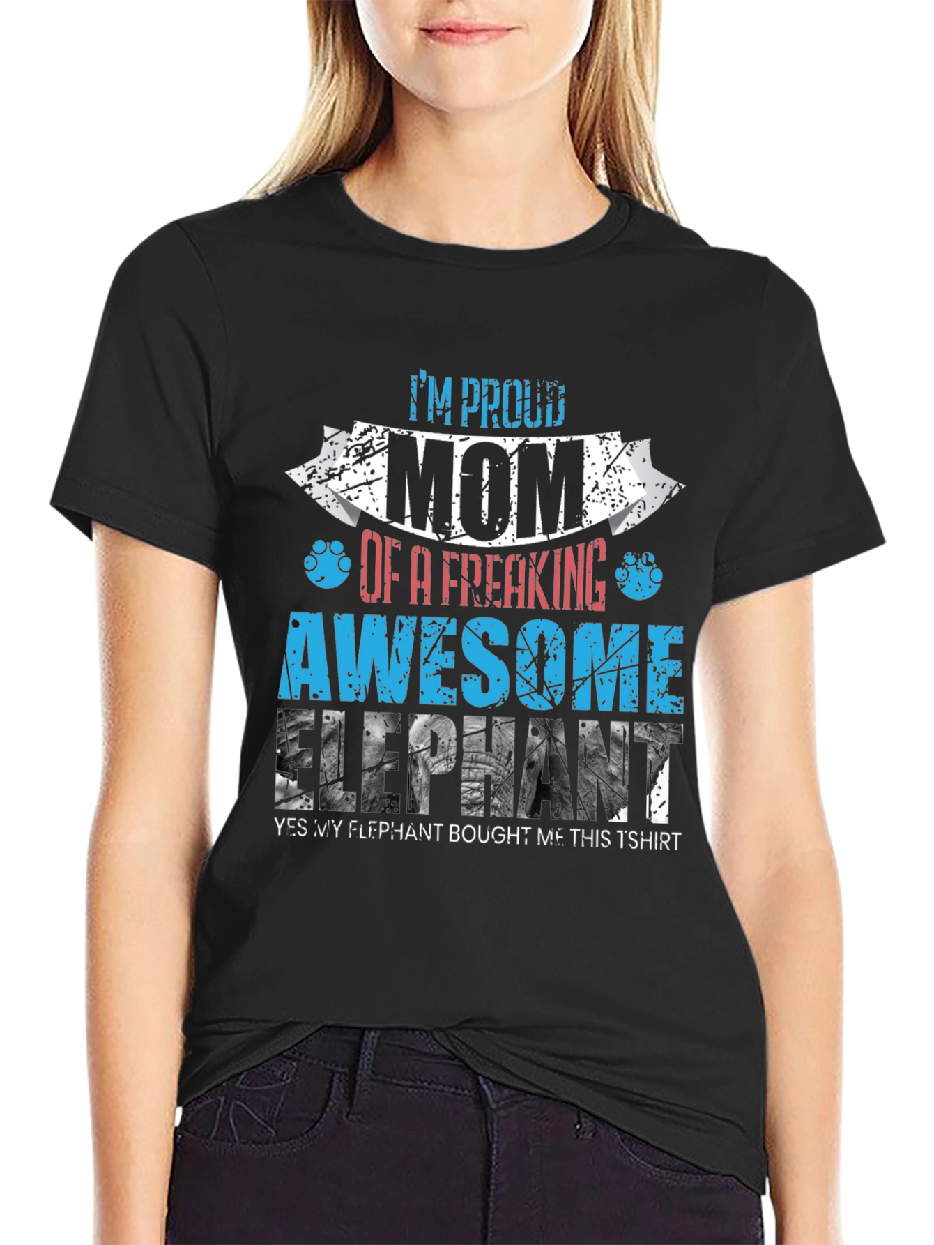 Proud Mom of Awesome Elephant T-Shirt