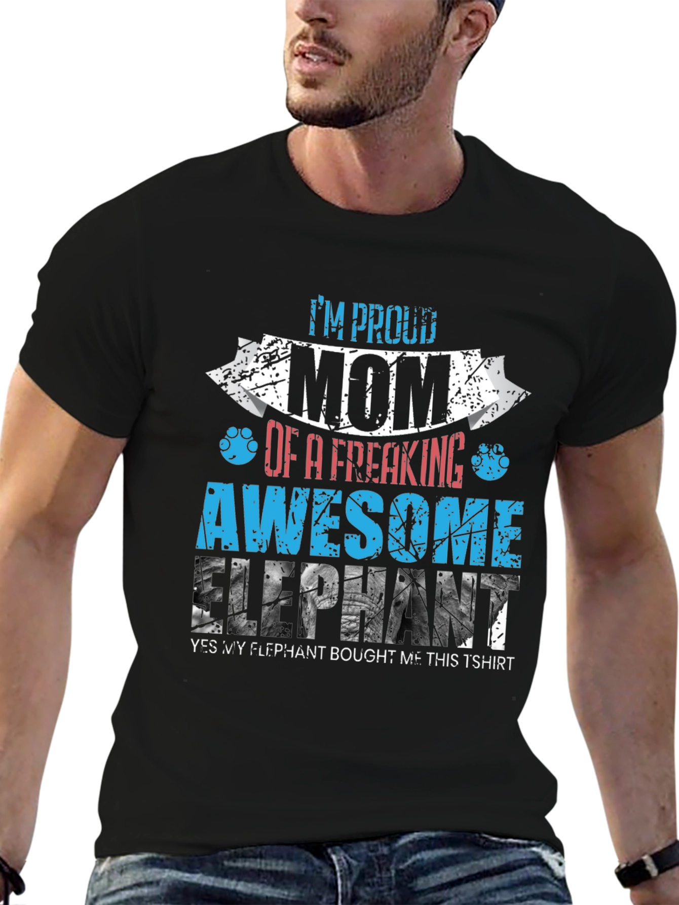 Proud Mom of Awesome Elephant T-Shirt