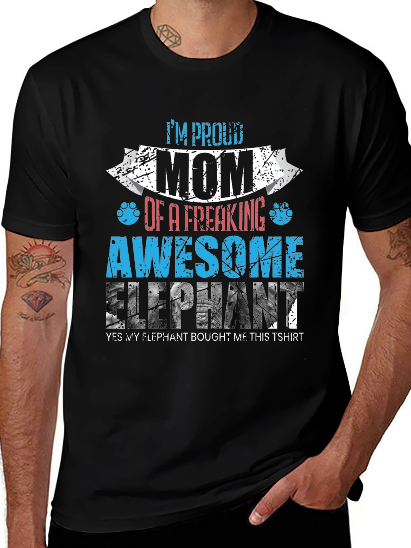 Proud Mom of Awesome Elephant T-Shirt