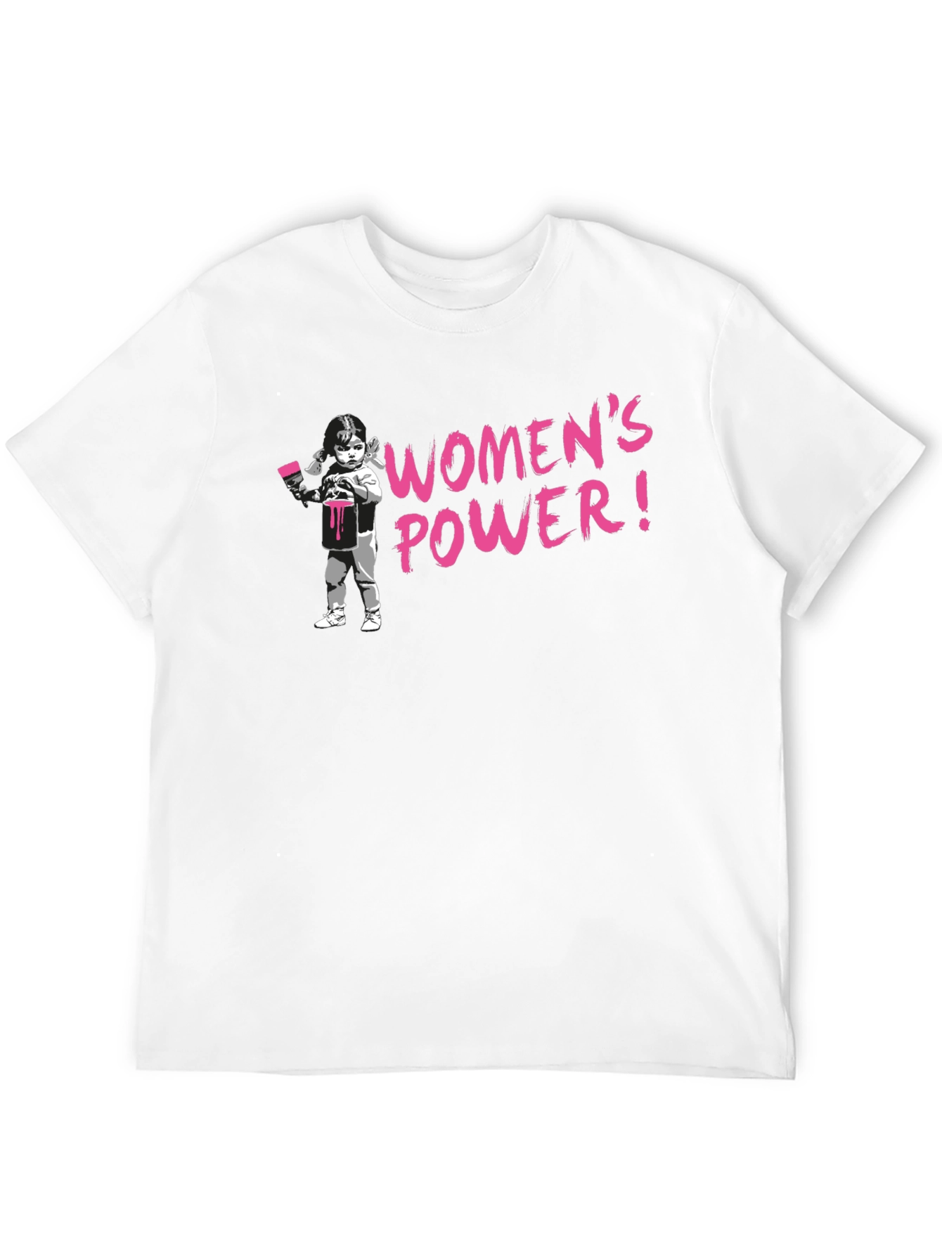 Womens Power Black Graphic Tee
