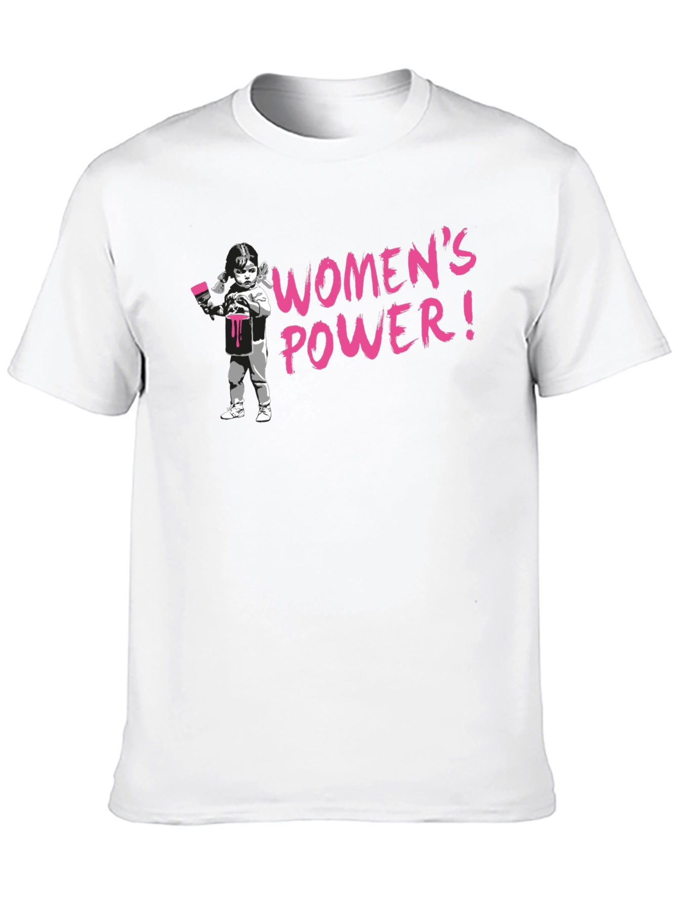 Womens Power Black Graphic Tee