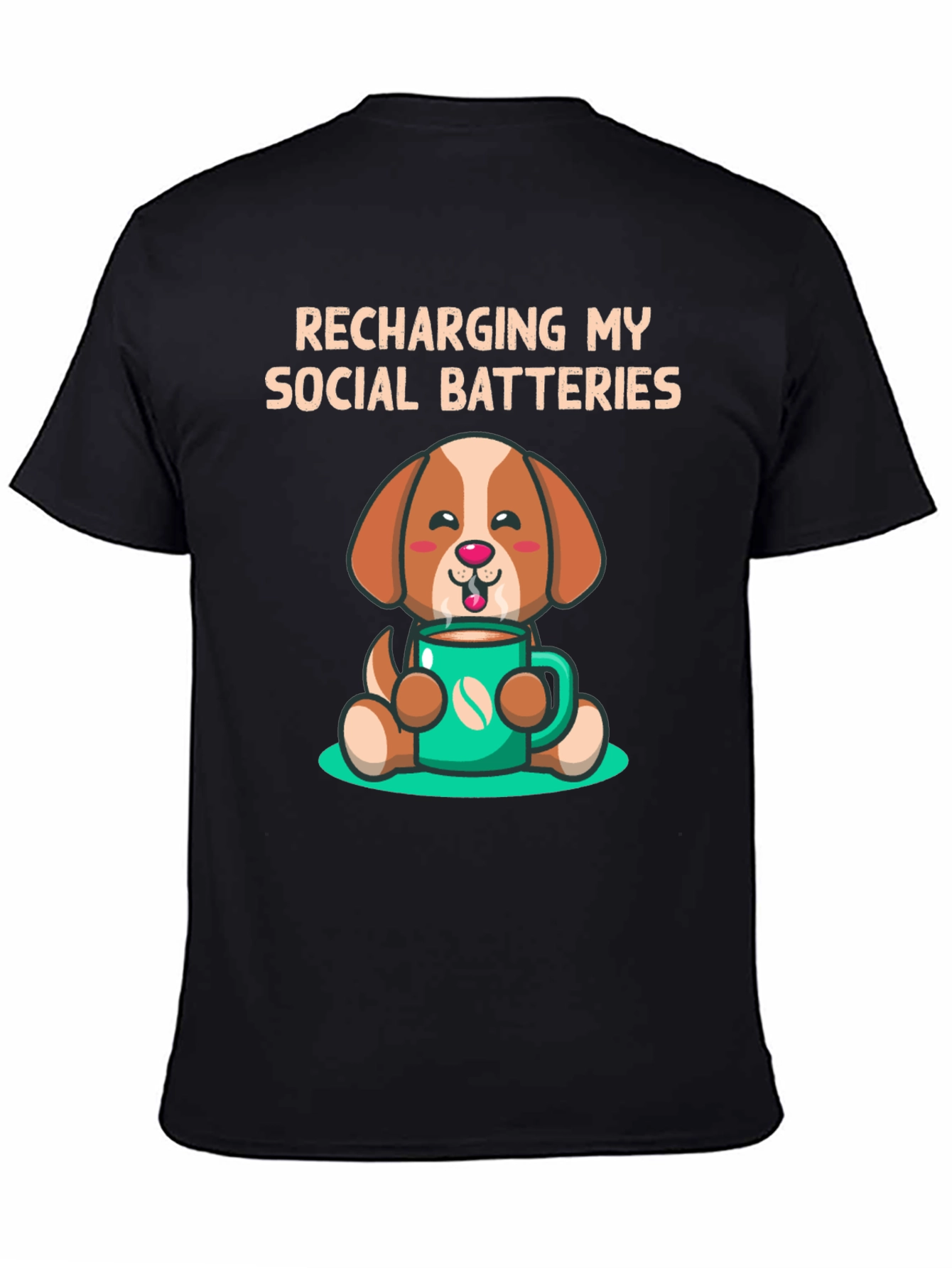 Recharging Social Batteries Dog T-Shirt