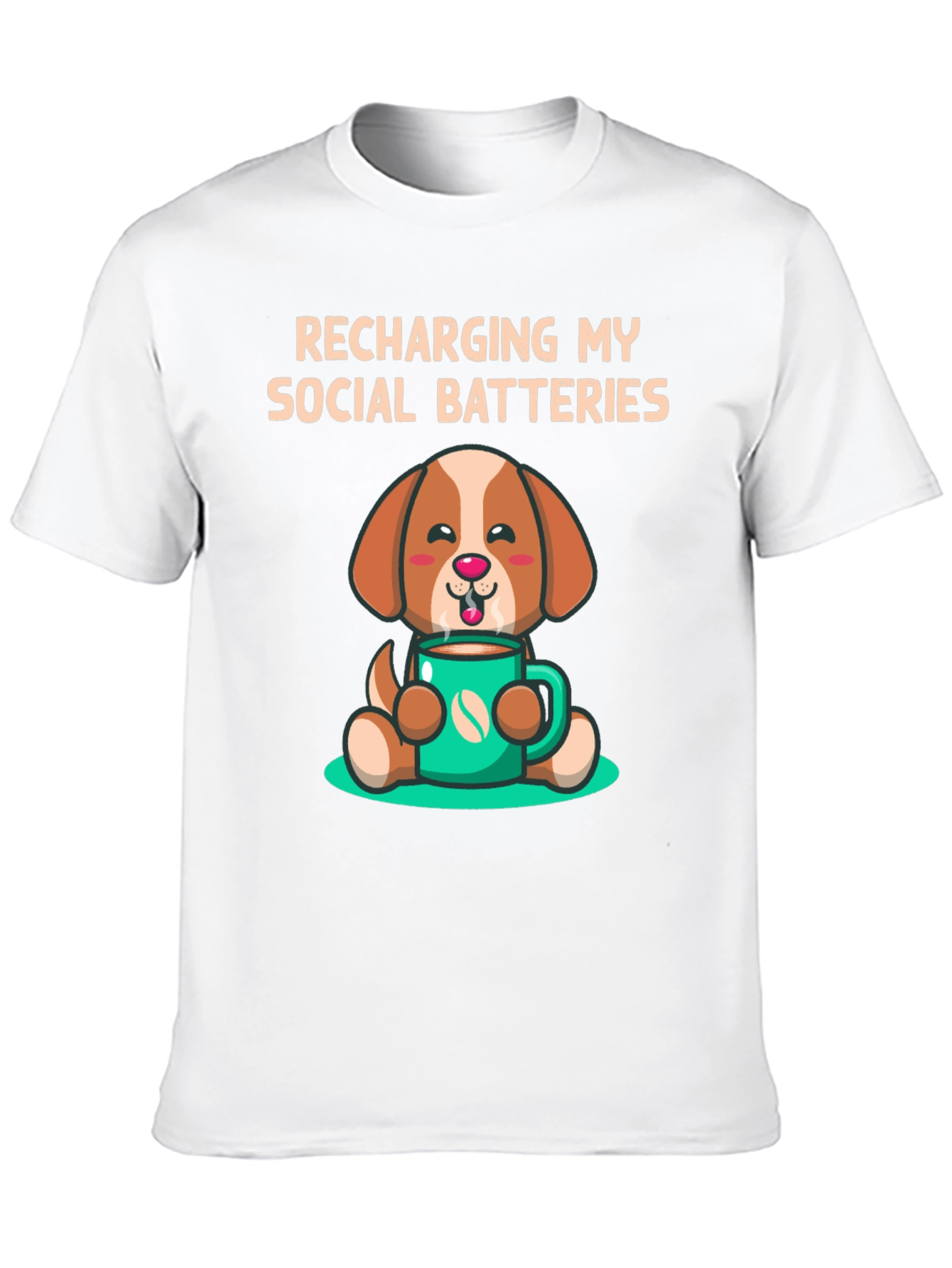 Recharging Social Batteries Dog T-Shirt
