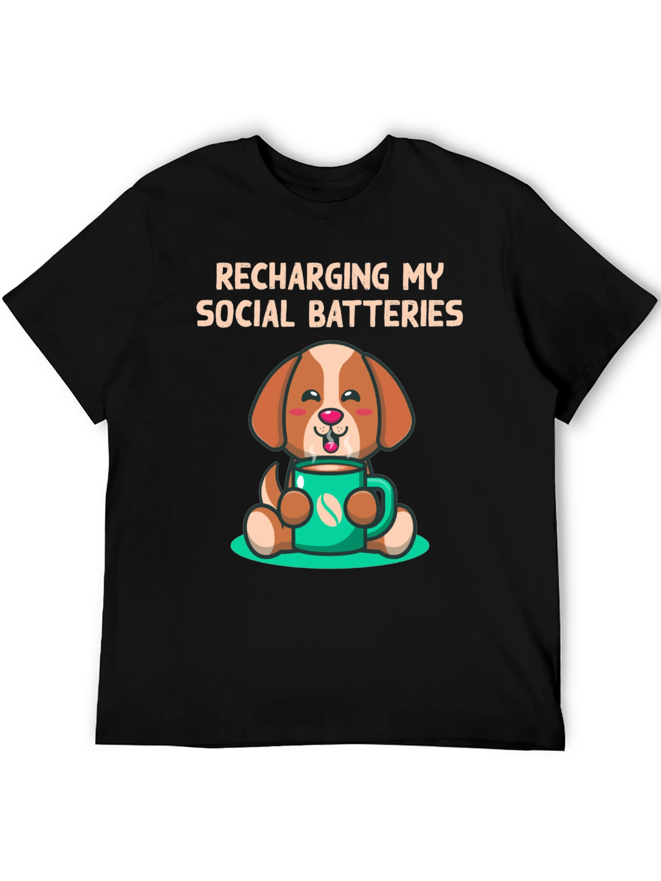 Recharging Social Batteries Dog T-Shirt