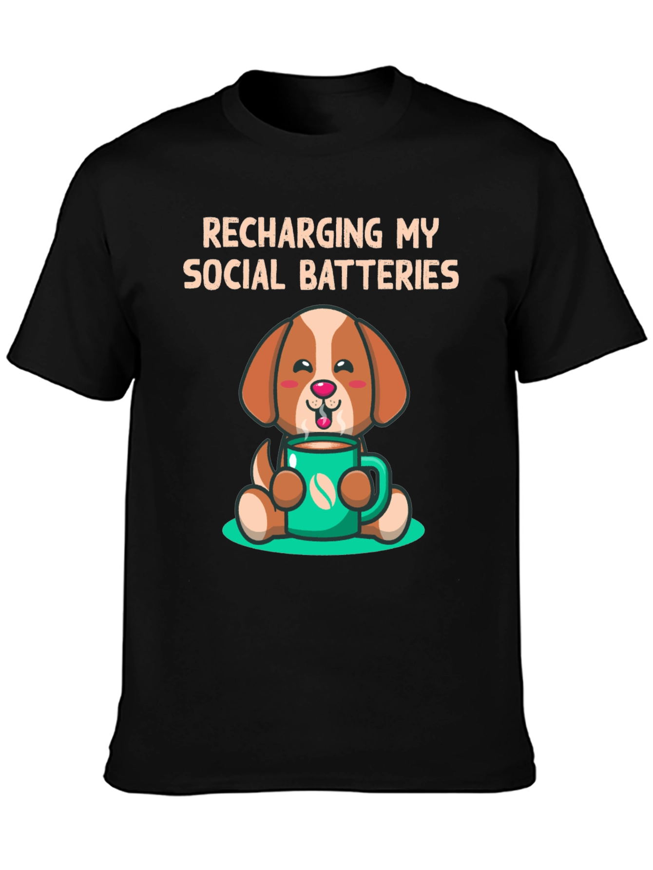 Recharging Social Batteries Dog T-Shirt