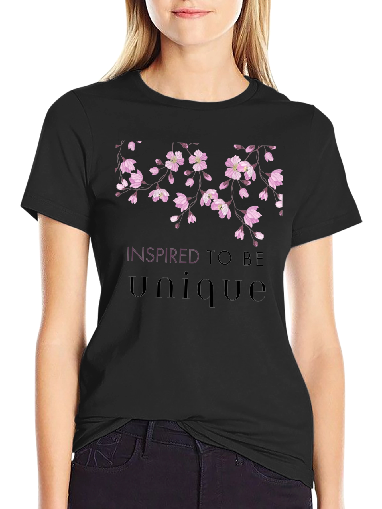 Unique Floral Graphic Tee