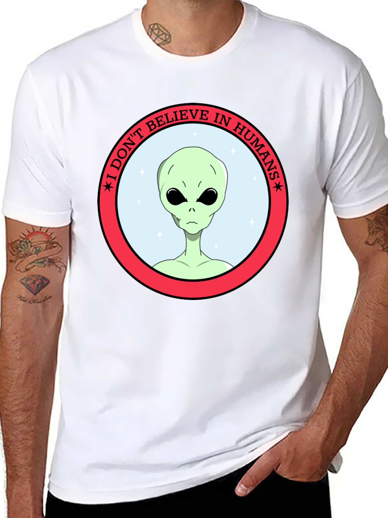 I Dont Believe in Humans Alien T-Shirt