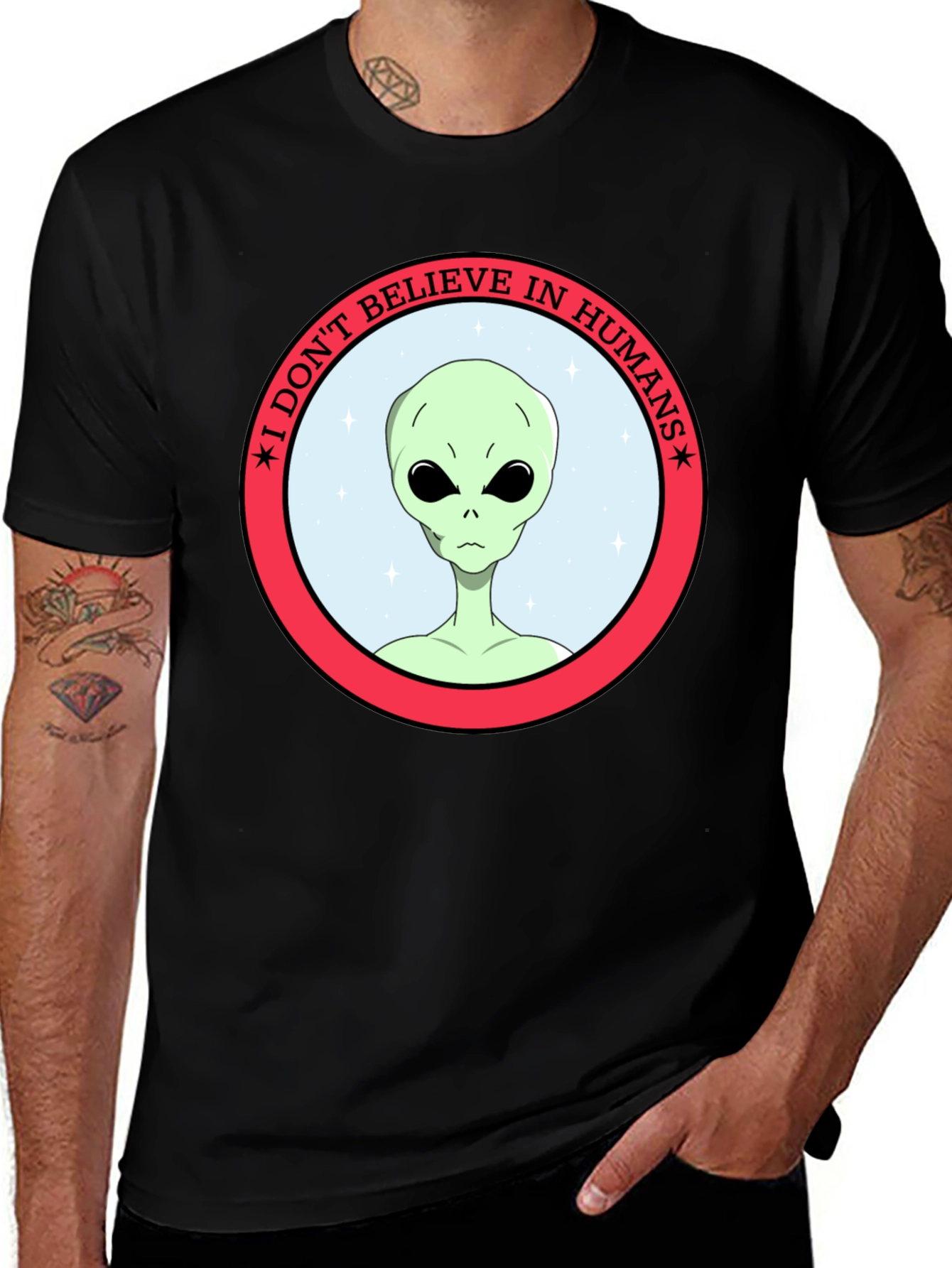 I Dont Believe in Humans Alien T-Shirt