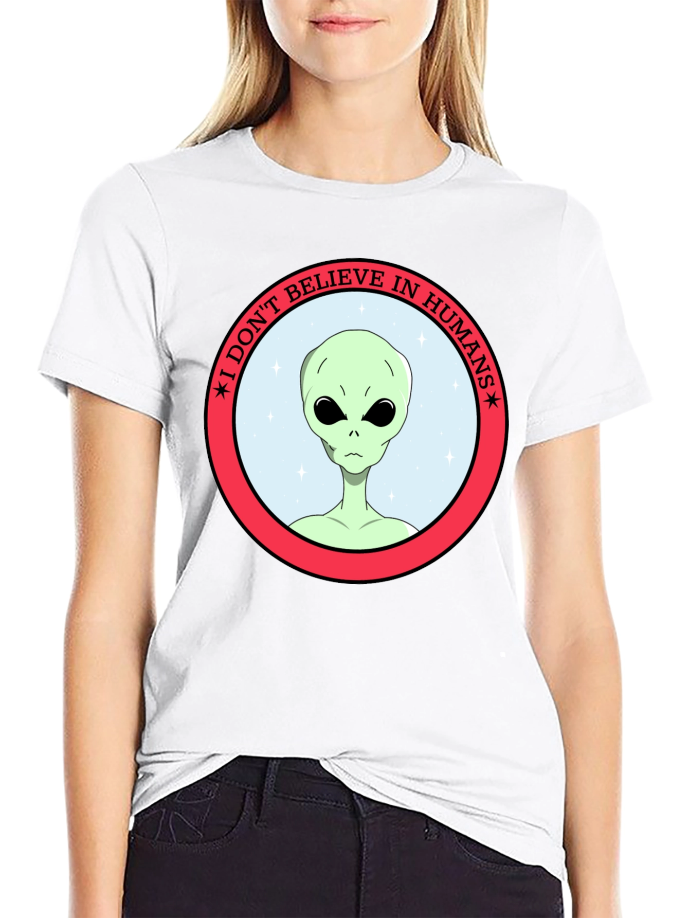 I Dont Believe in Humans Alien T-Shirt