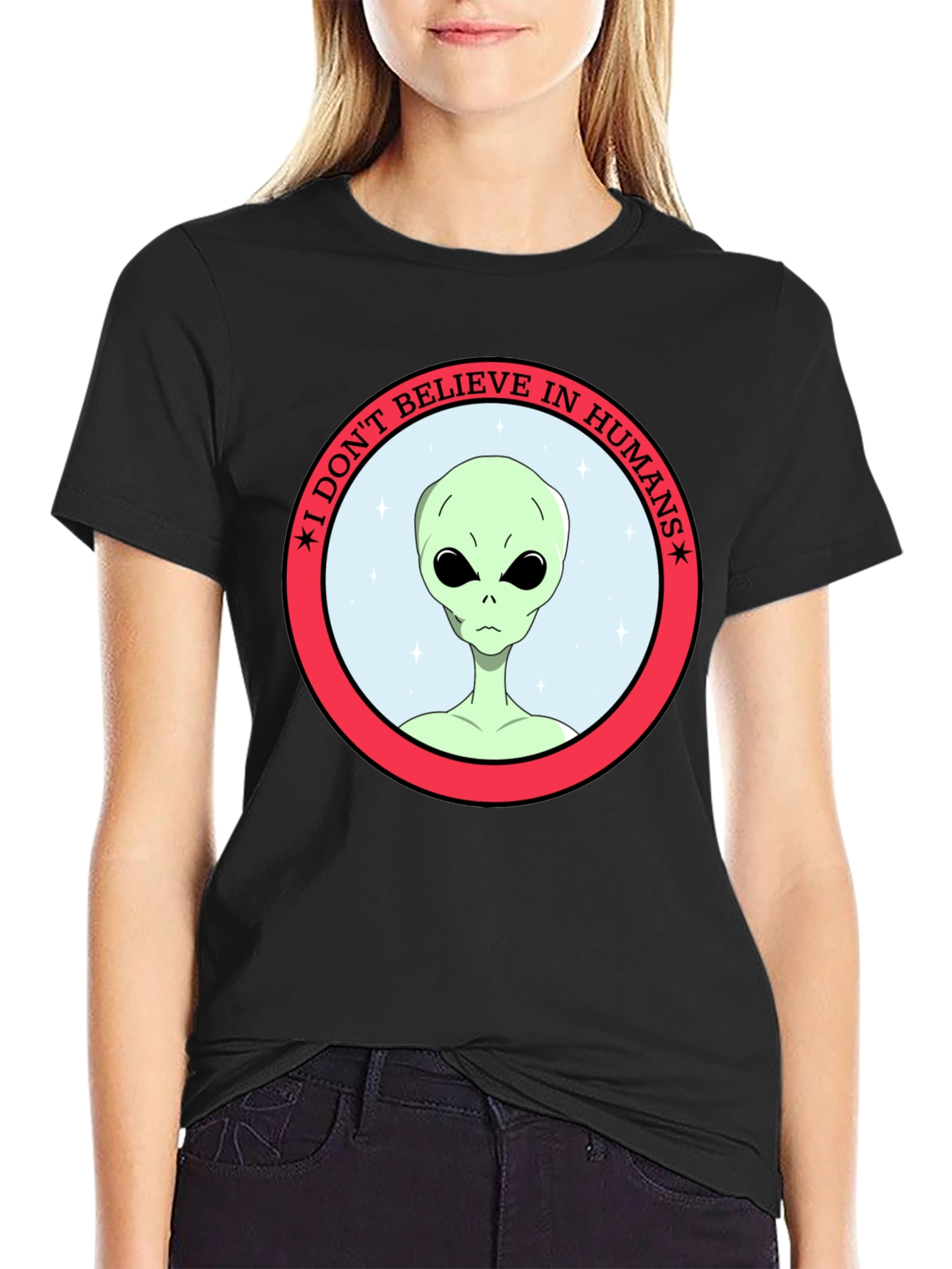 I Dont Believe in Humans Alien T-Shirt