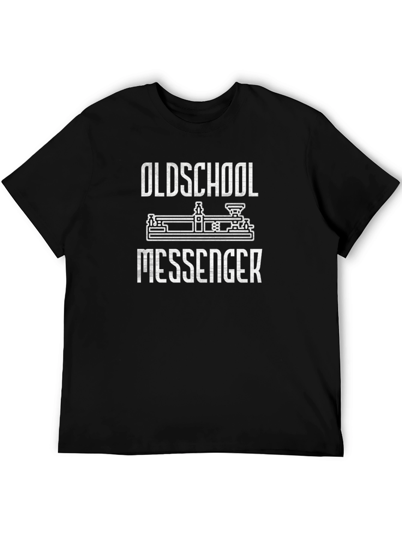 Oldschool Messenger Black T-Shirt
