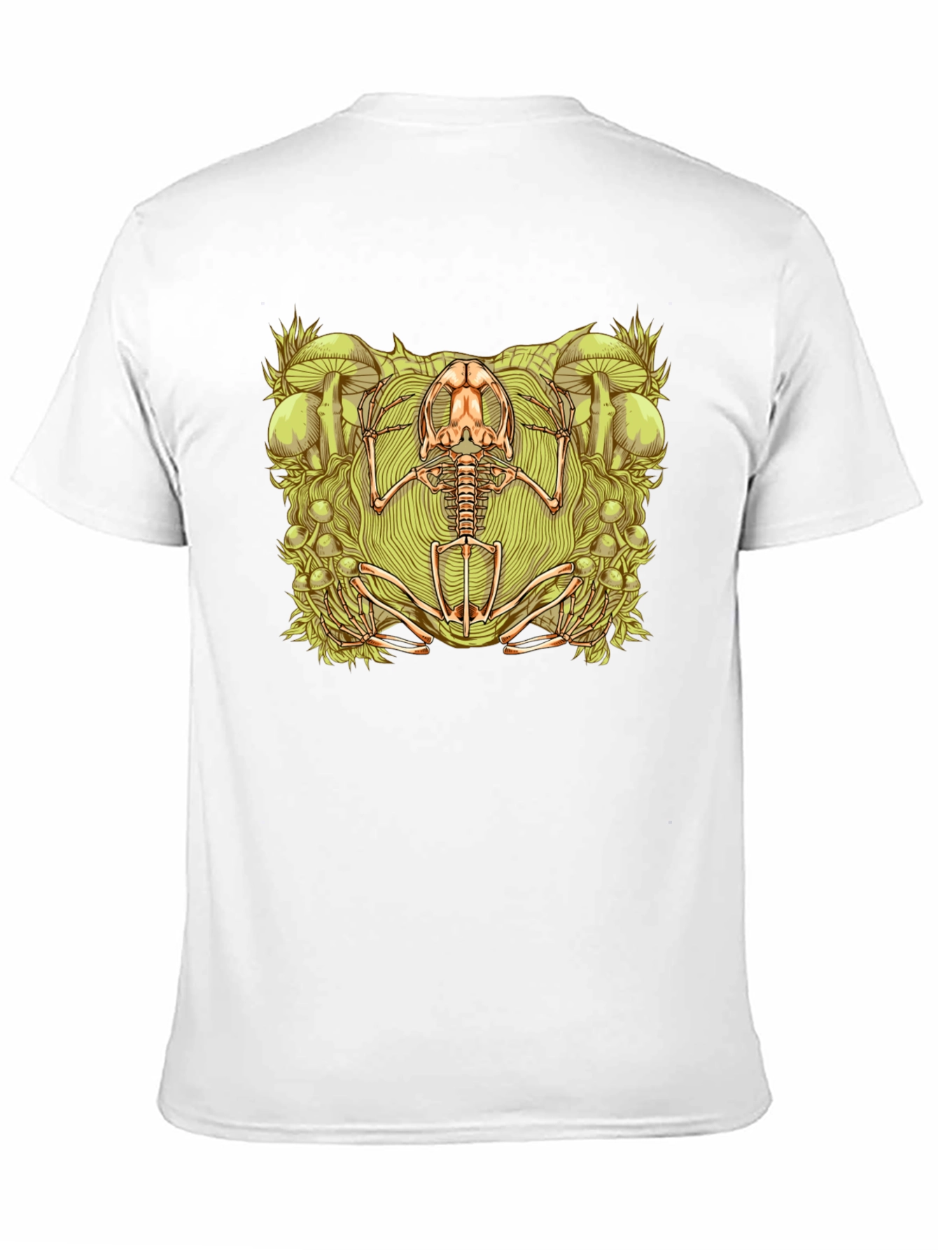 Frog Skeleton Graphic Tee - Unique Design