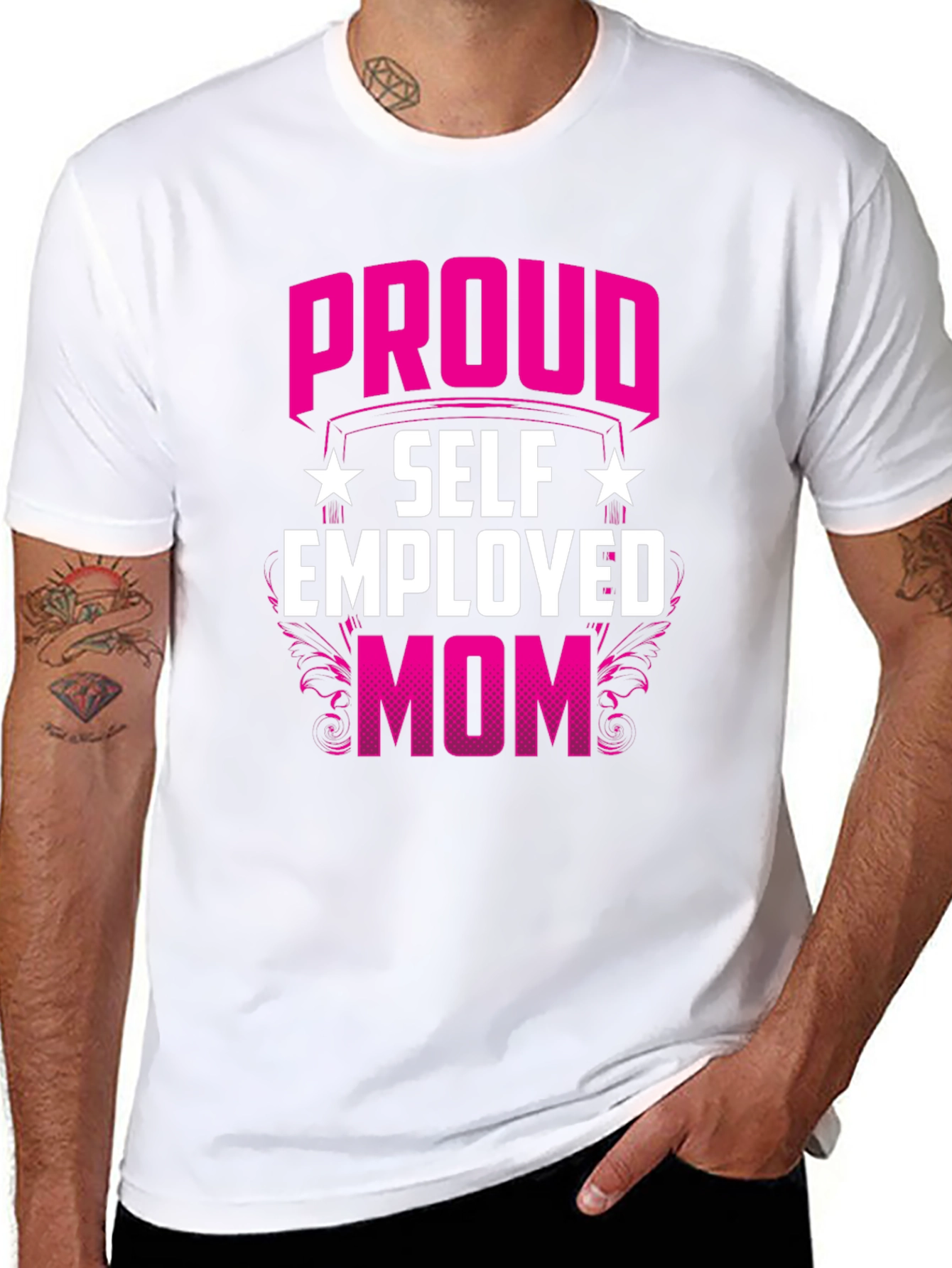 Proud Self Employed Mom T-Shirt