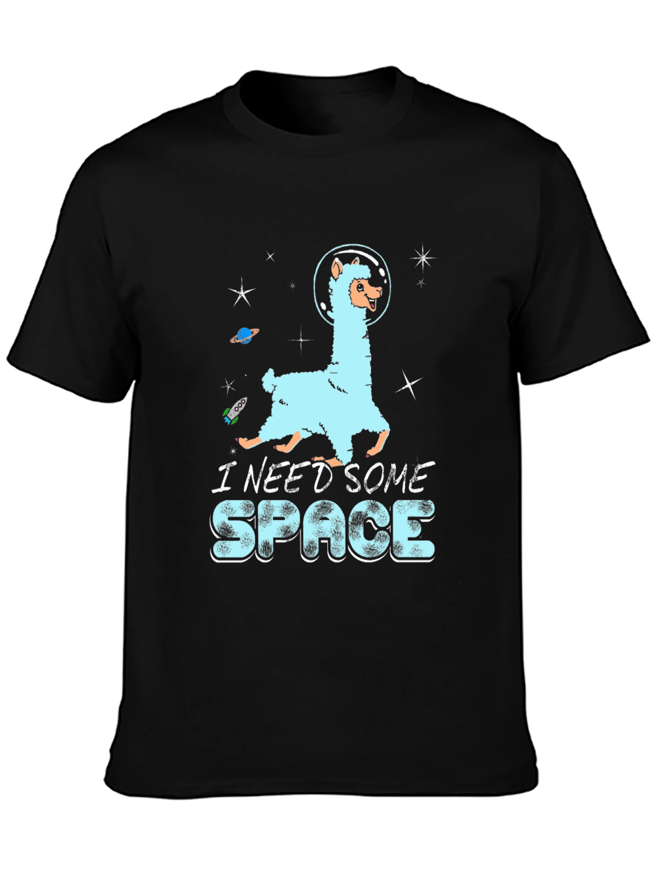 I Need Some Space Llama Graphic T-Shirt