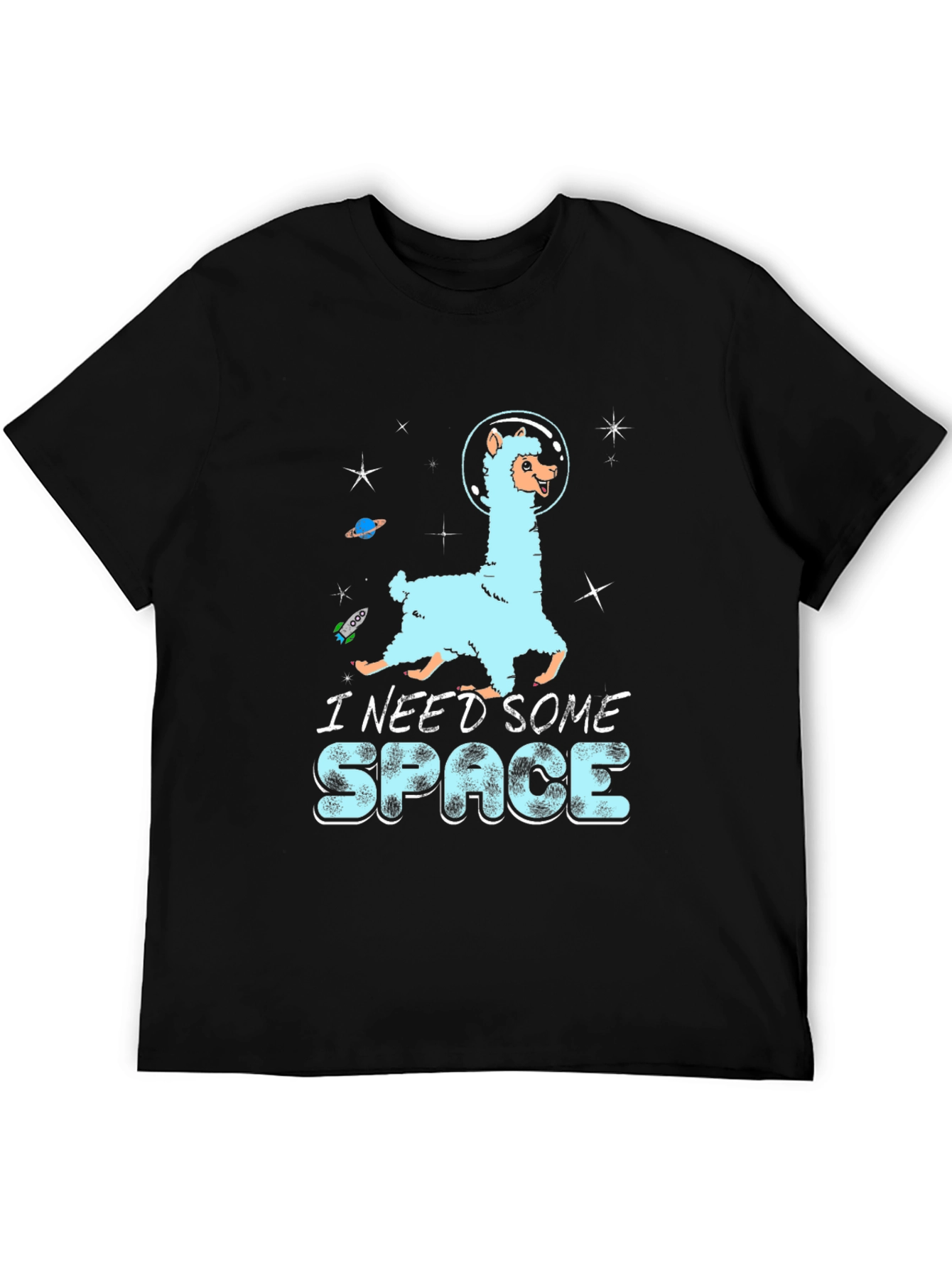 I Need Some Space Llama Graphic T-Shirt