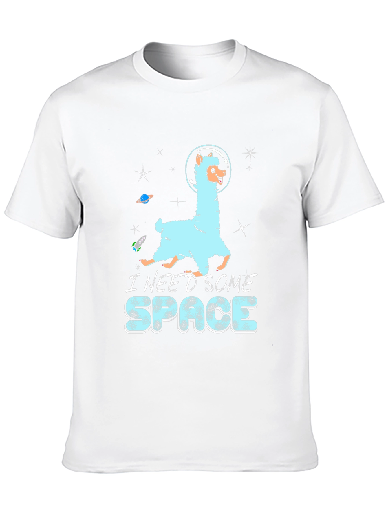 I Need Some Space Llama Graphic T-Shirt