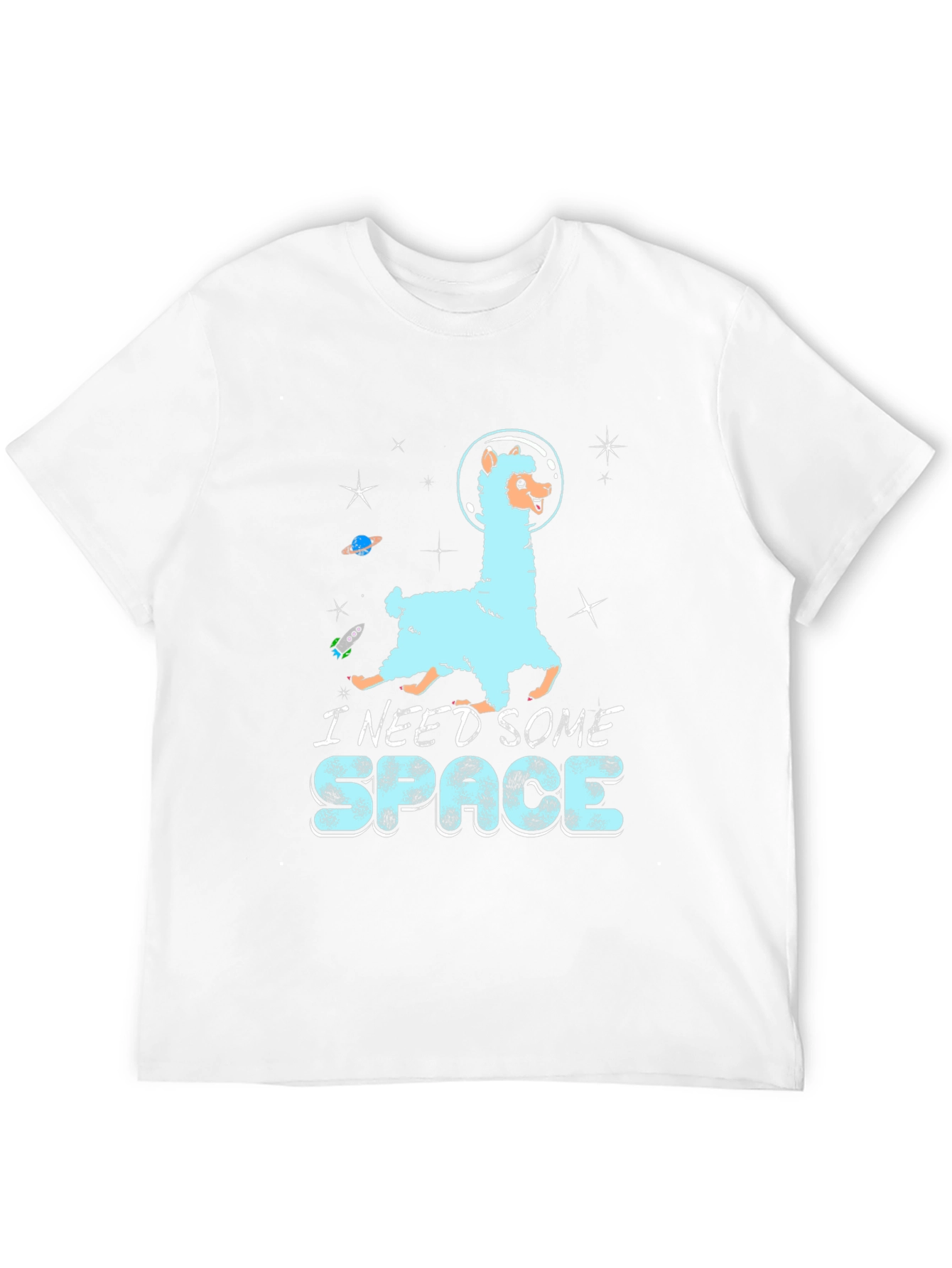 I Need Some Space Llama Graphic T-Shirt