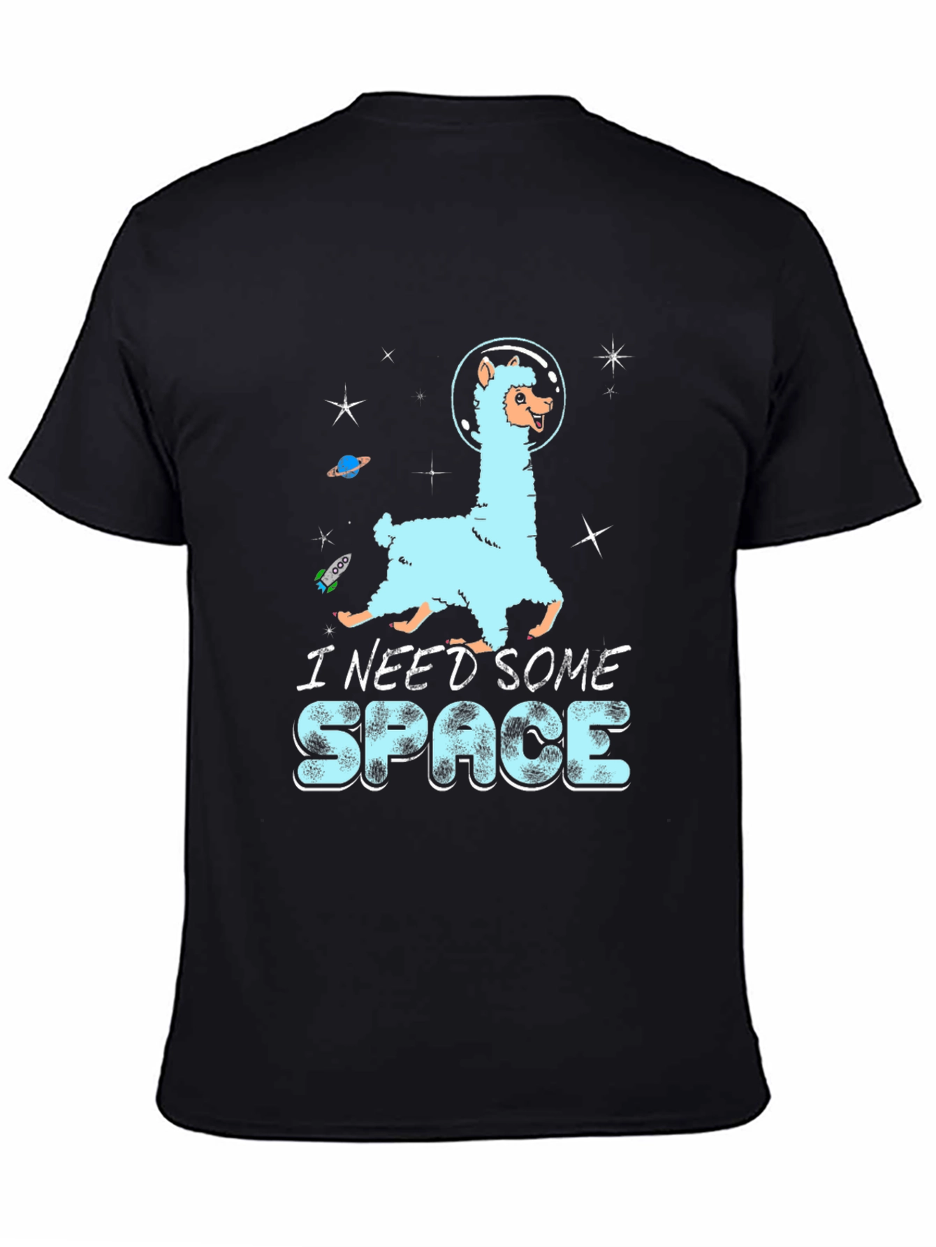 I Need Some Space Llama Graphic T-Shirt