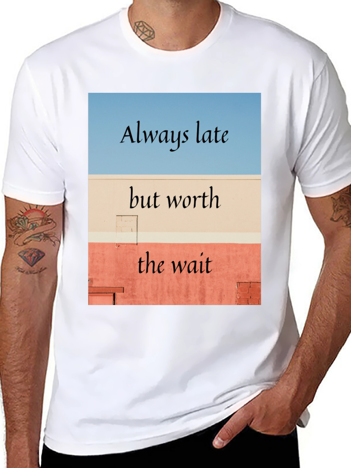 Always Late Worth the Wait Black T-Shirt