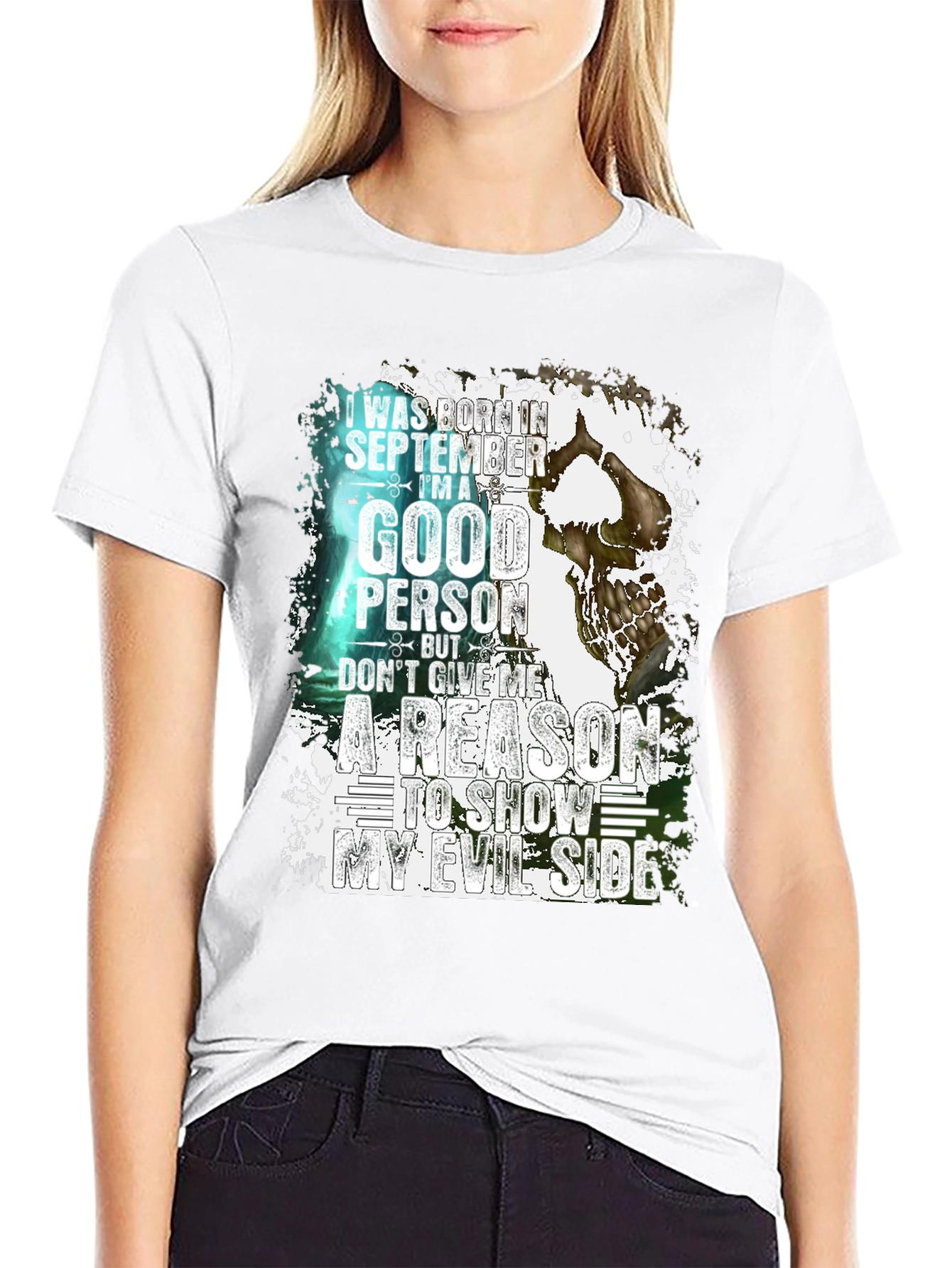 September Born Good Person Evil Side T-Shirt