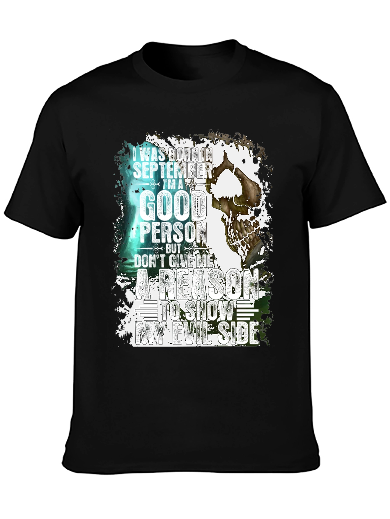 September Born Good Person Evil Side T-Shirt