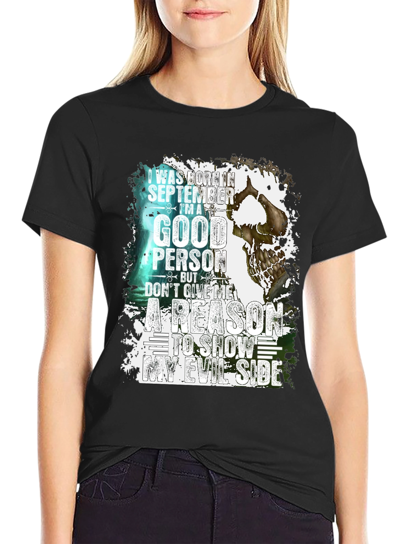 September Born Good Person Evil Side T-Shirt