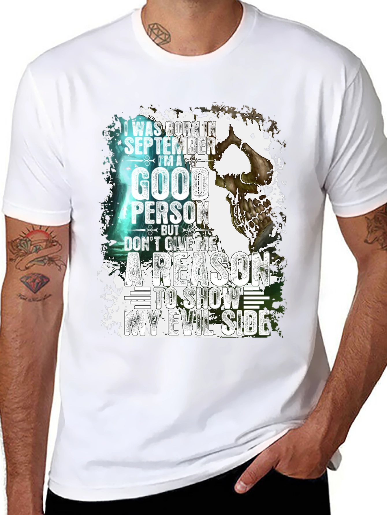 September Born Good Person Evil Side T-Shirt