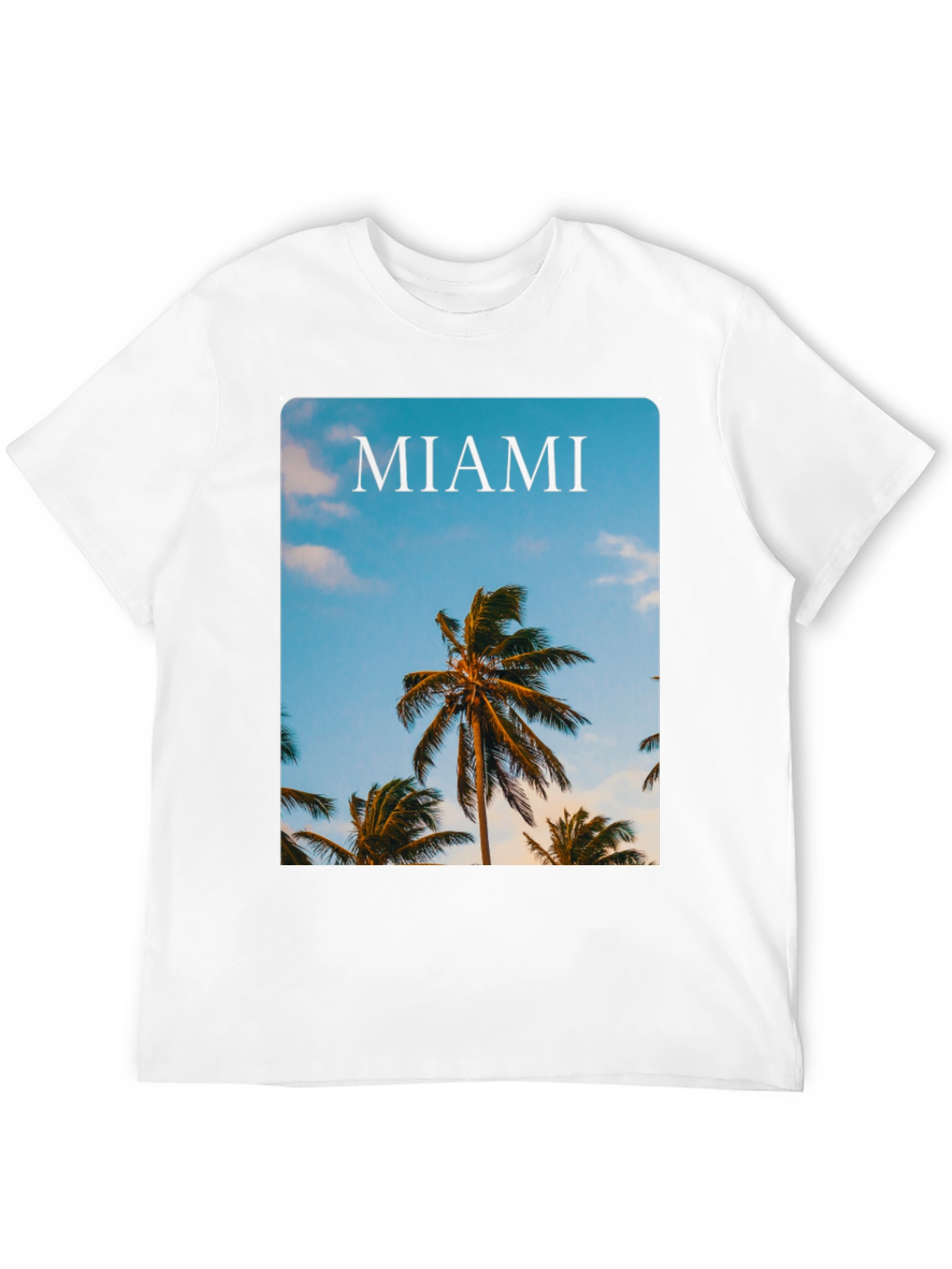 Miami Palm Tree Graphic Tee