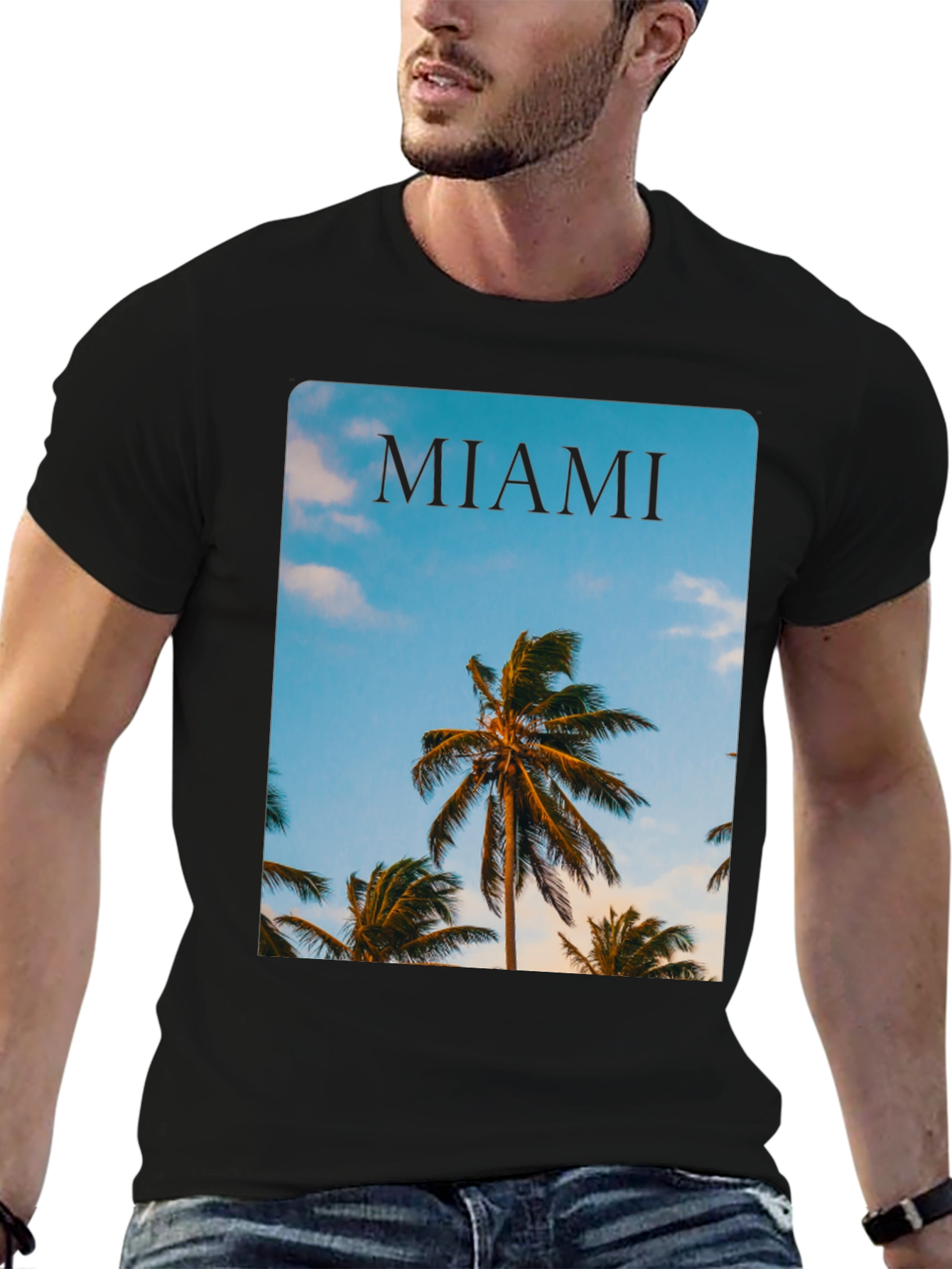 Miami Palm Tree Graphic Tee