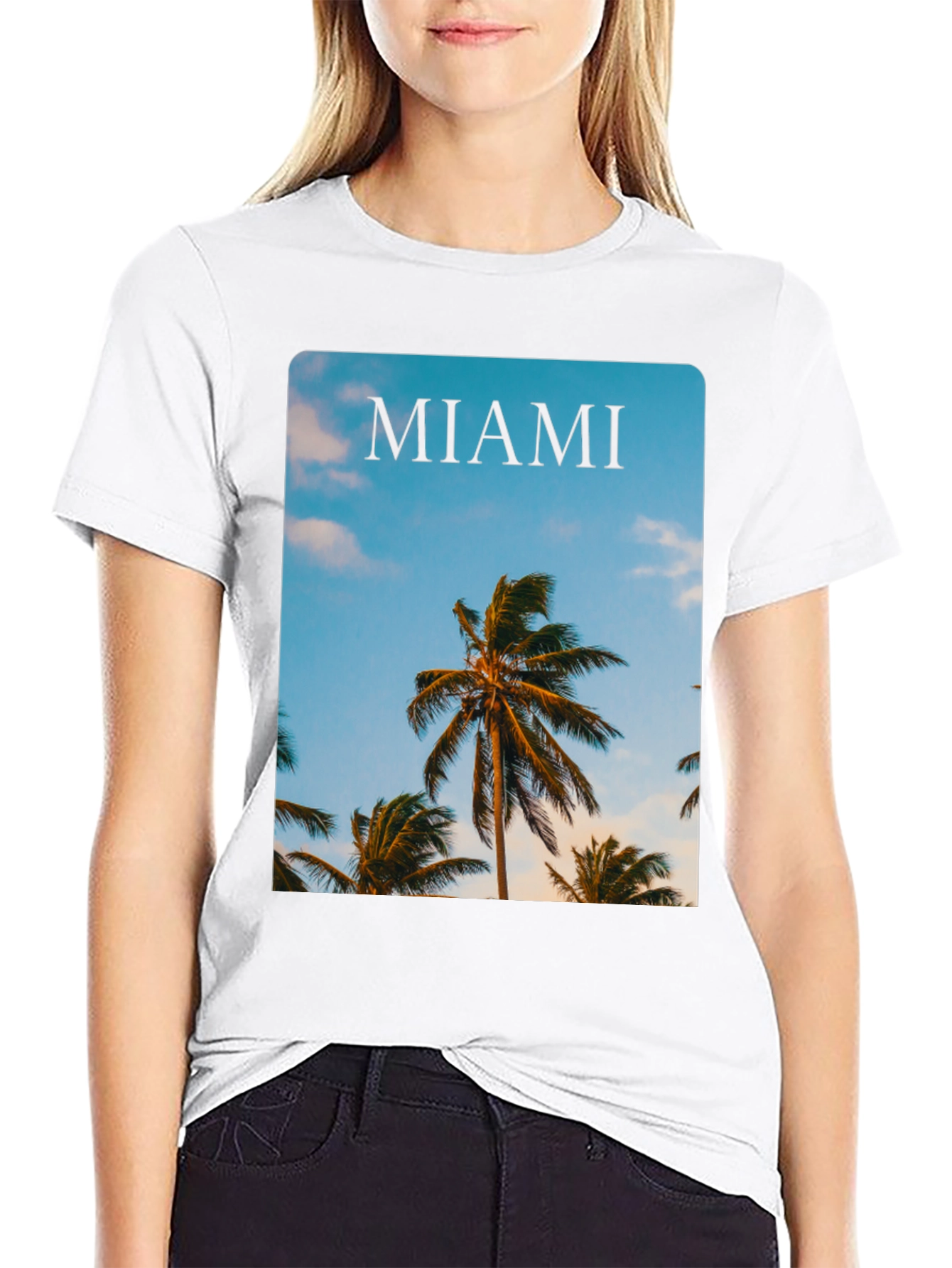 Miami Palm Tree Graphic Tee
