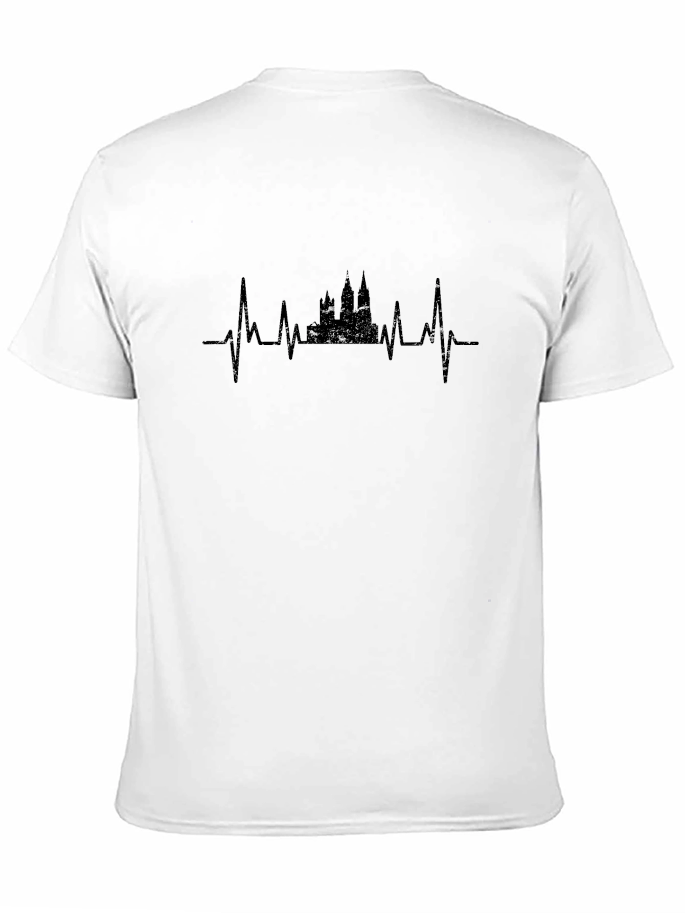 Heartbeat Castle Black Graphic Tee