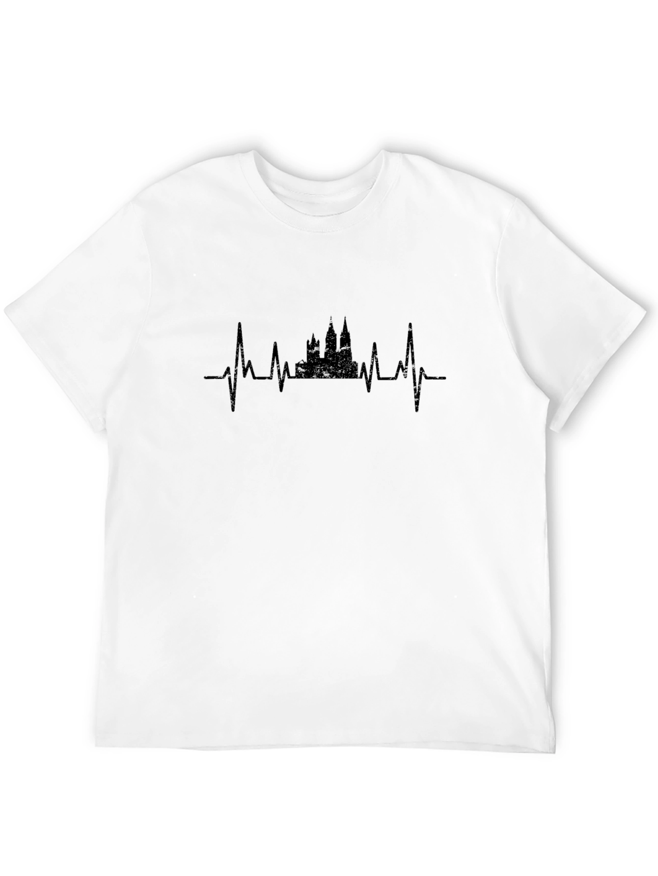 Heartbeat Castle Black Graphic Tee