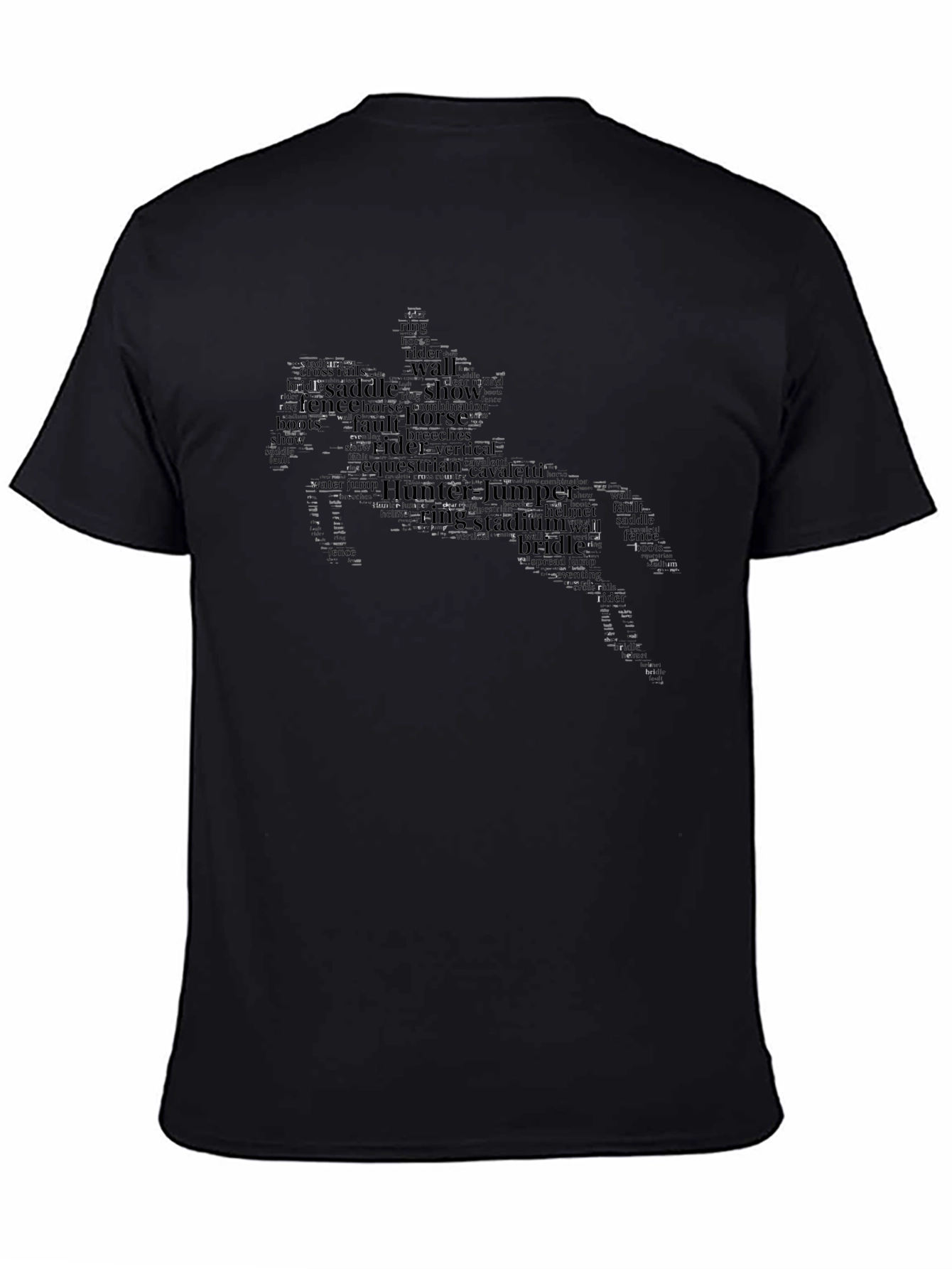 Equestrian Horse T-Shirt - Hunter Jumper Show Style