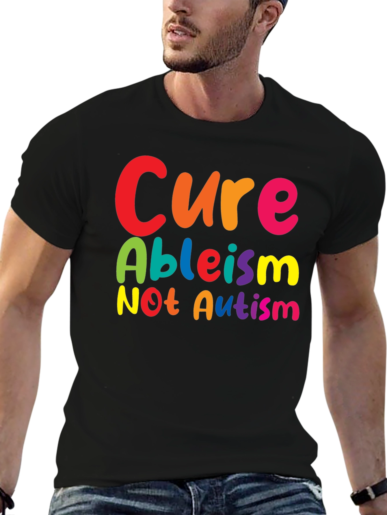 Cure Ableism Not Autism Graphic T-Shirt