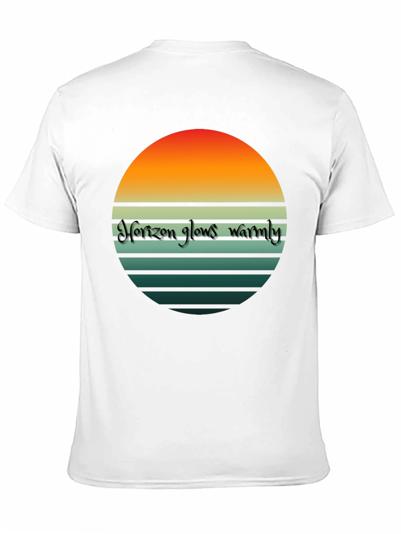 Retro Horizon Tee - Warm Glow T-Shirt