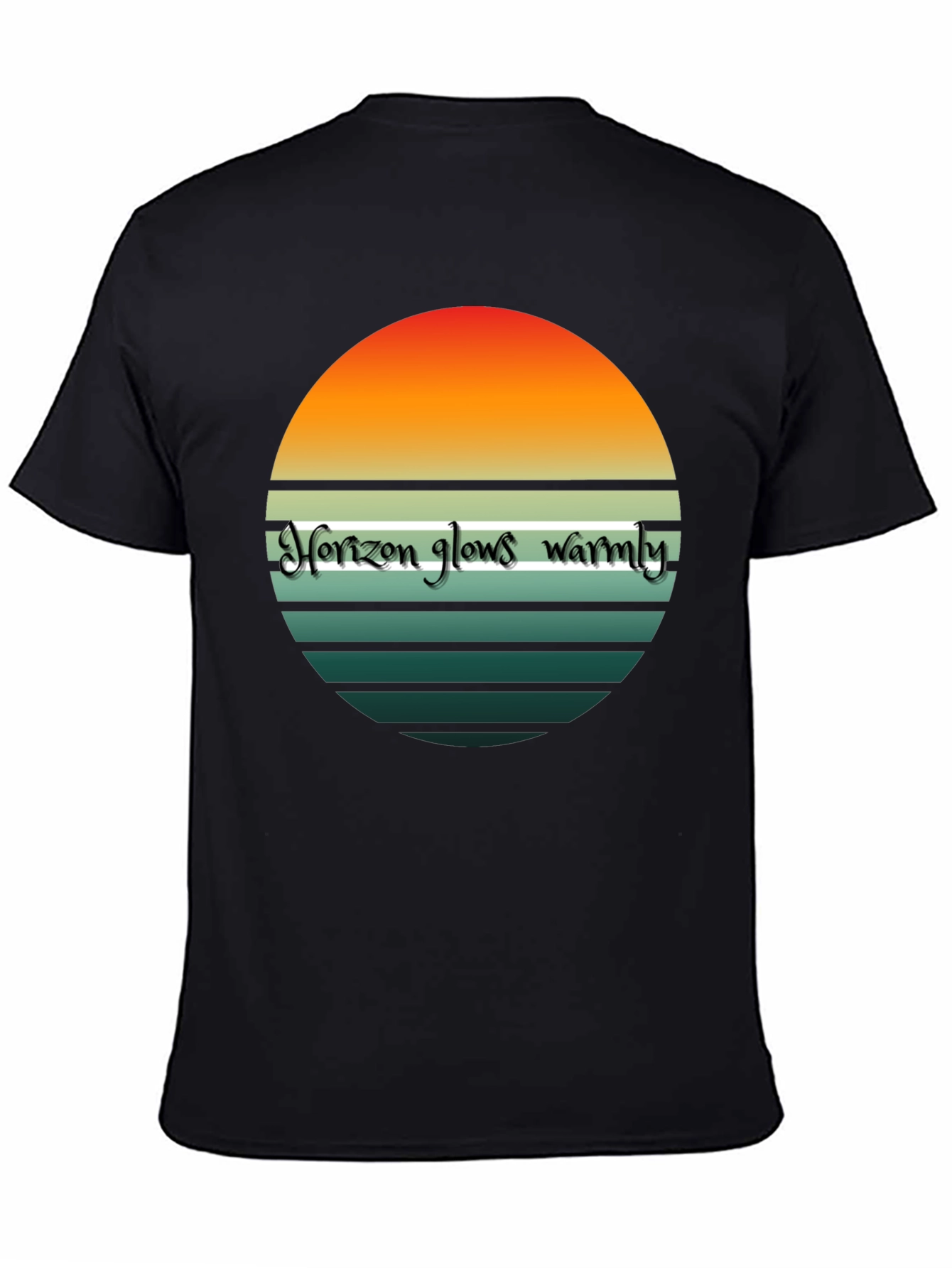 Retro Horizon Tee - Warm Glow T-Shirt